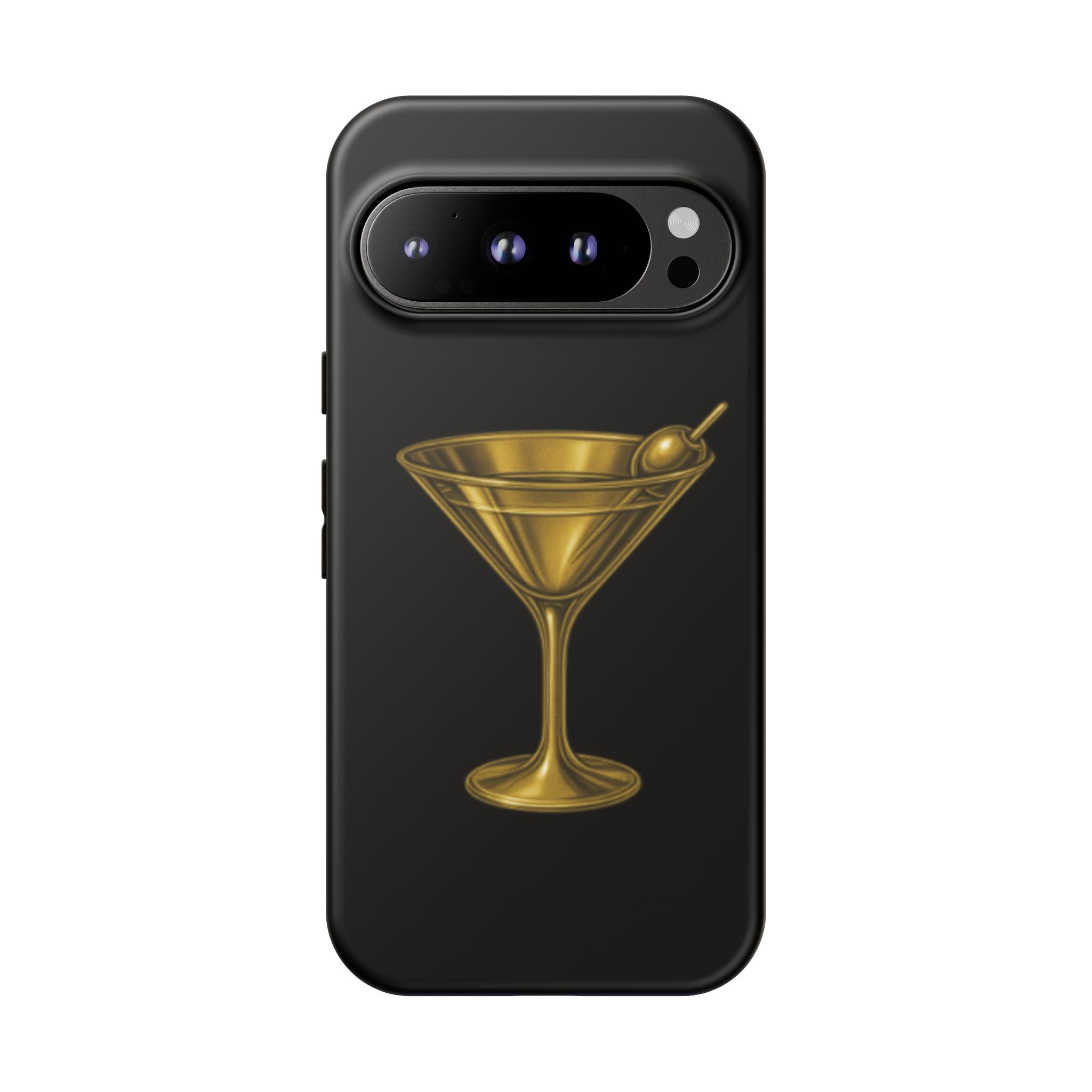 Gold Martini Tough Case Black