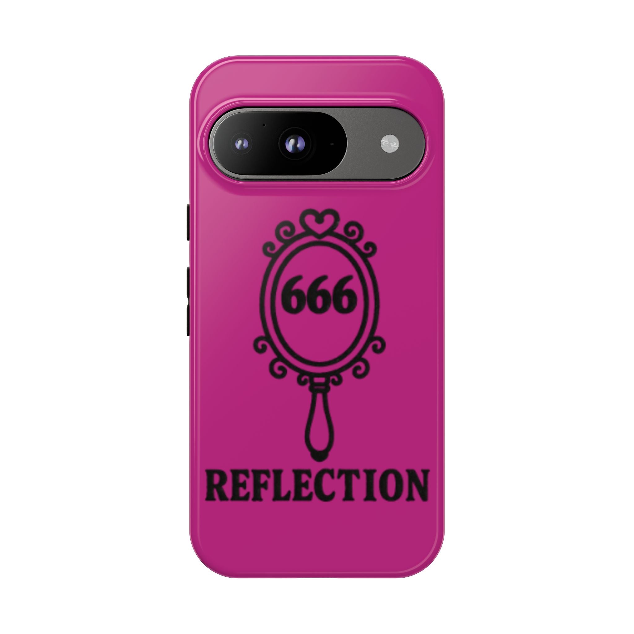 Black & Pink 666 Reflection Phone Case