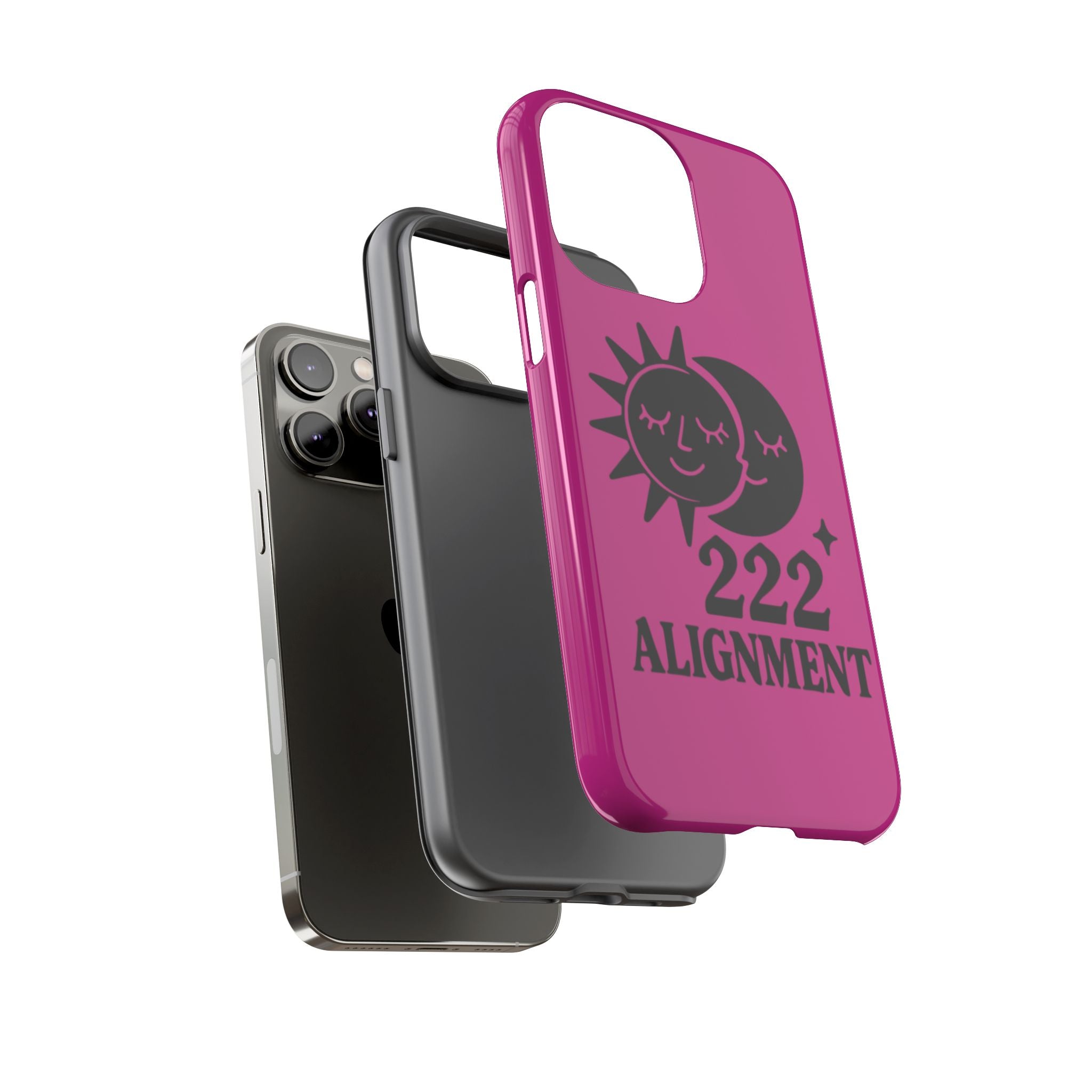 Black & Pink 222 Alignment Phone Case