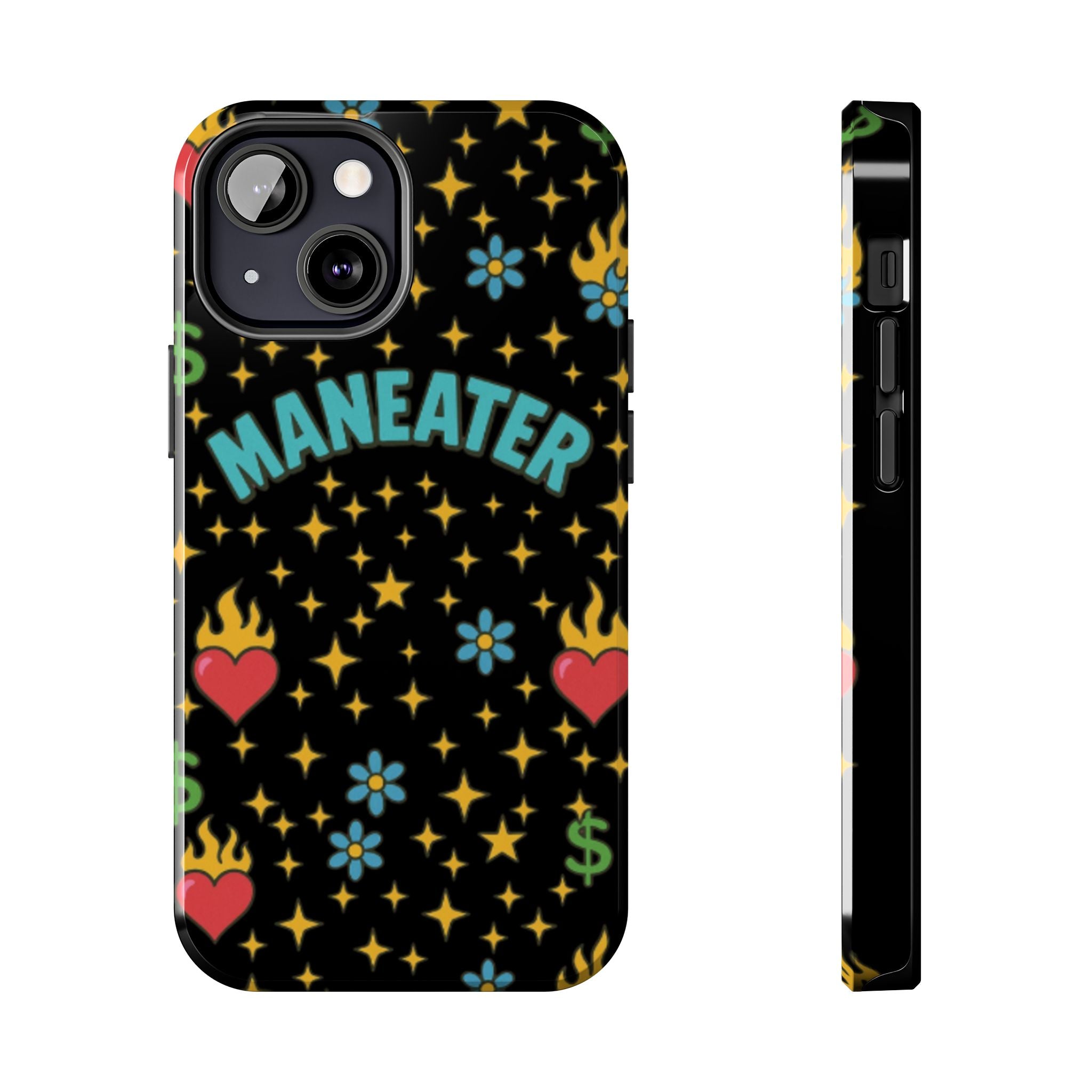 Maneater Flaming Heart Phone Case