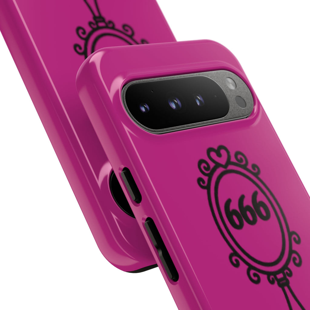 Black & Pink 666 Reflection Phone Case