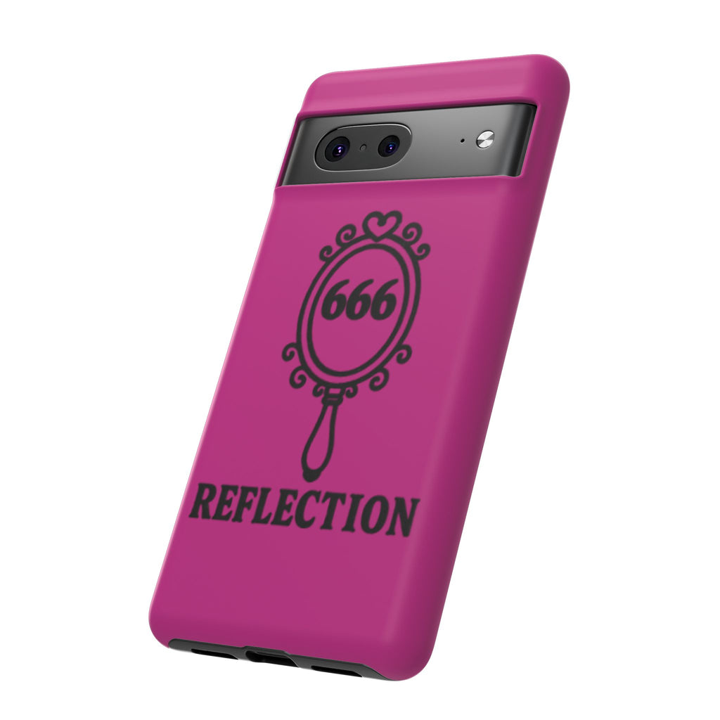 Black & Pink 666 Reflection Phone Case