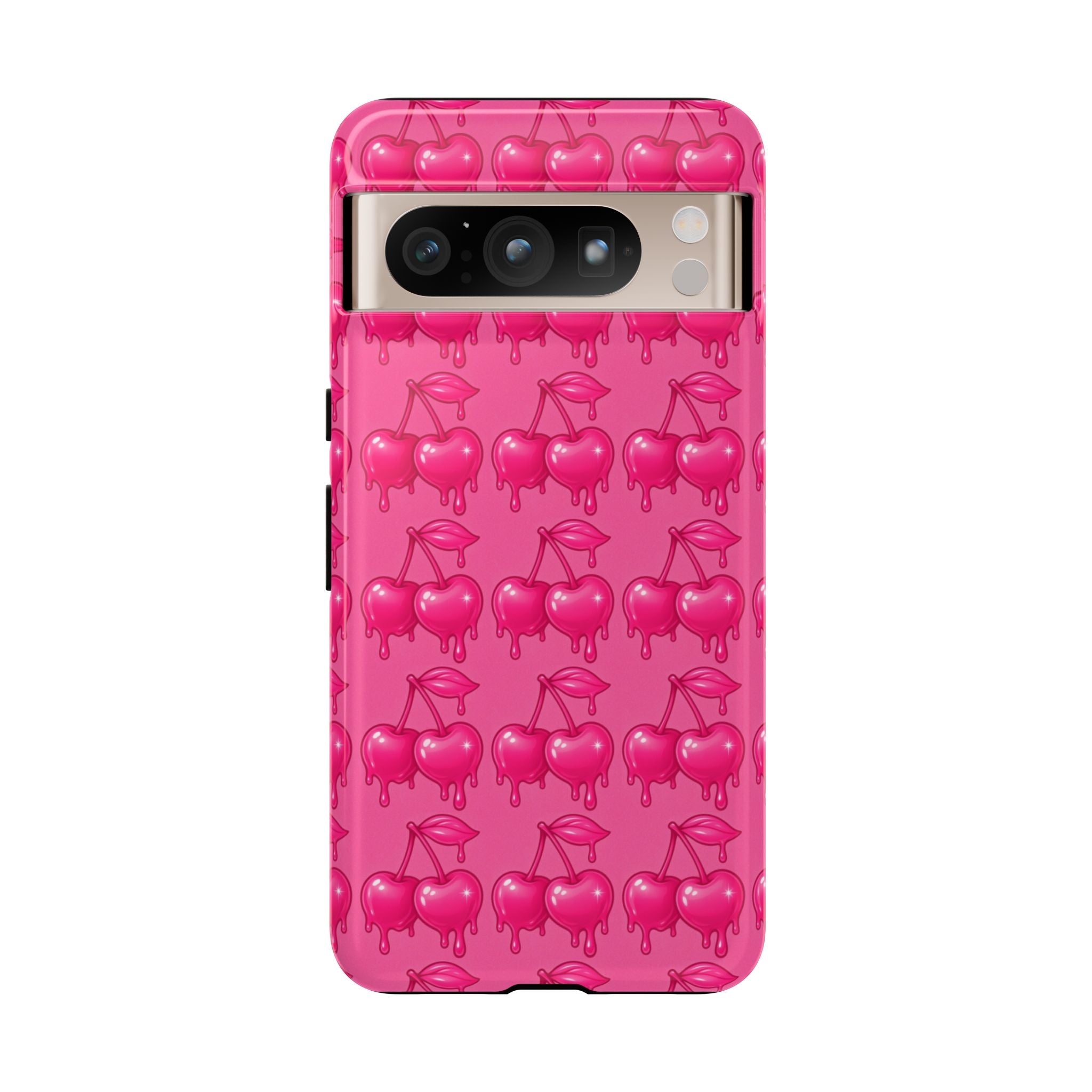 Pink Dripping Cherry Tough Phone Case