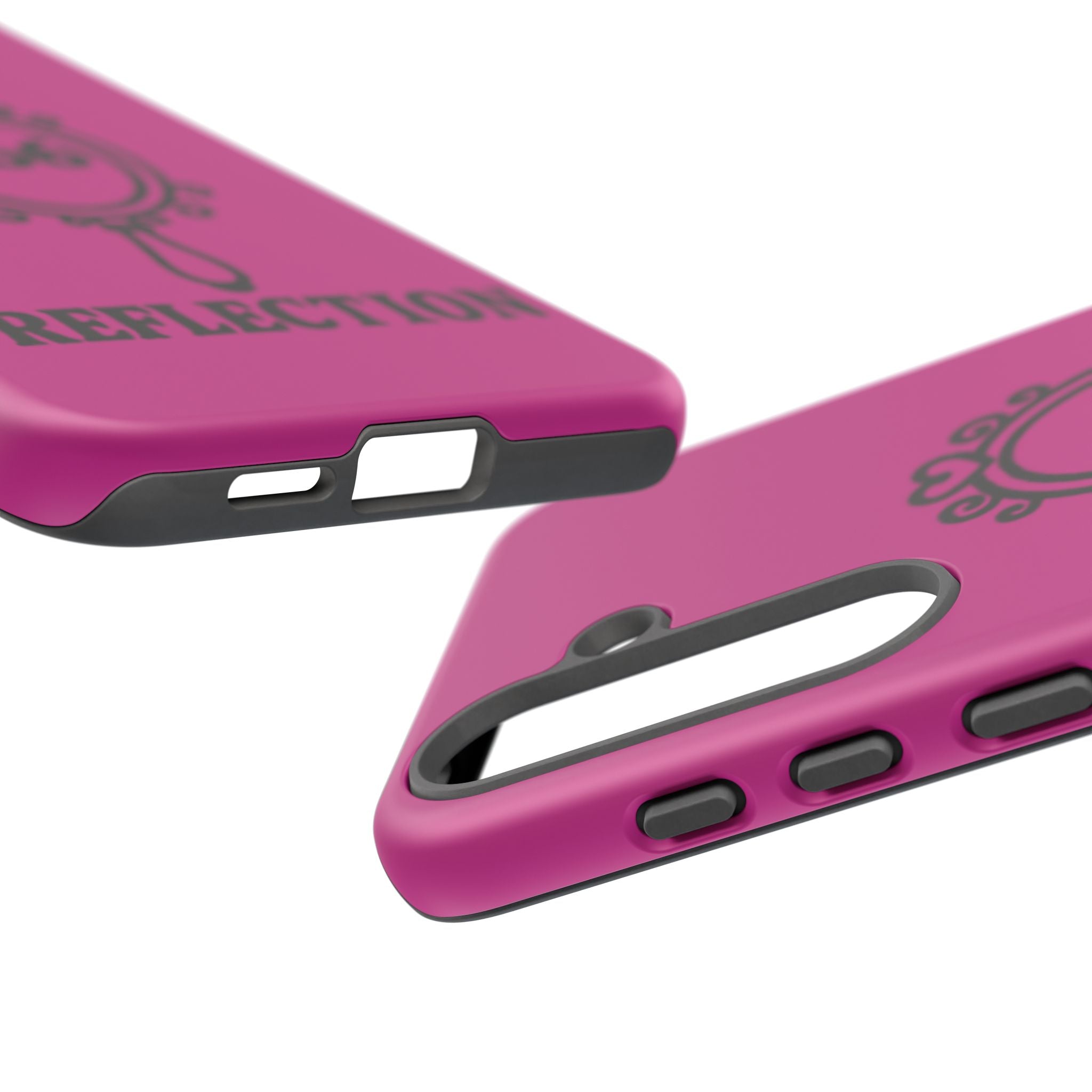 Black & Pink 666 Reflection Phone Case