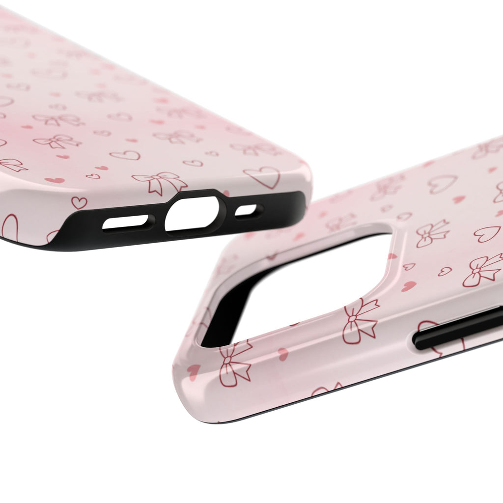 Pink Hearts & Bows Phone Case
