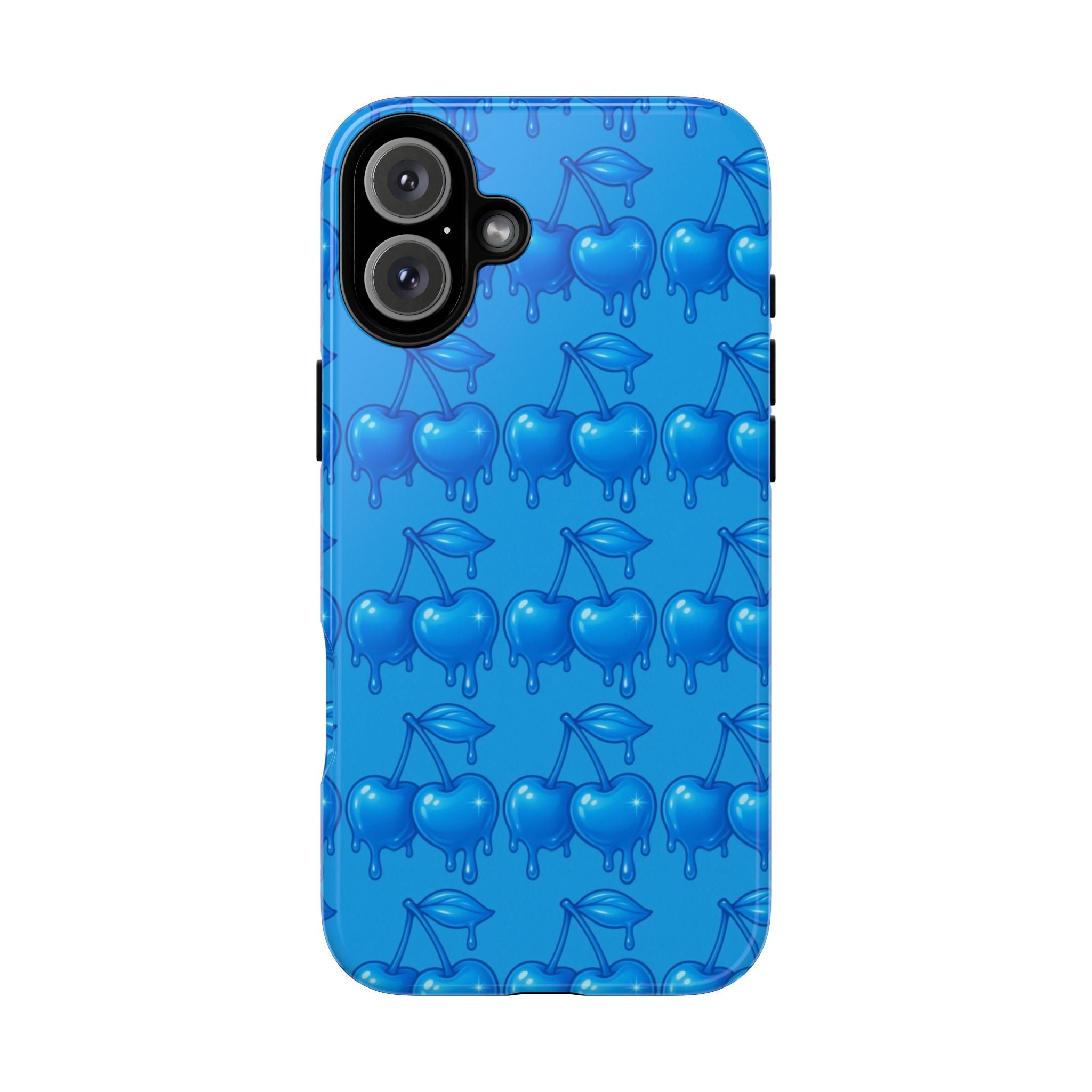 Blue Dripping Cherry Tough Phone Case
