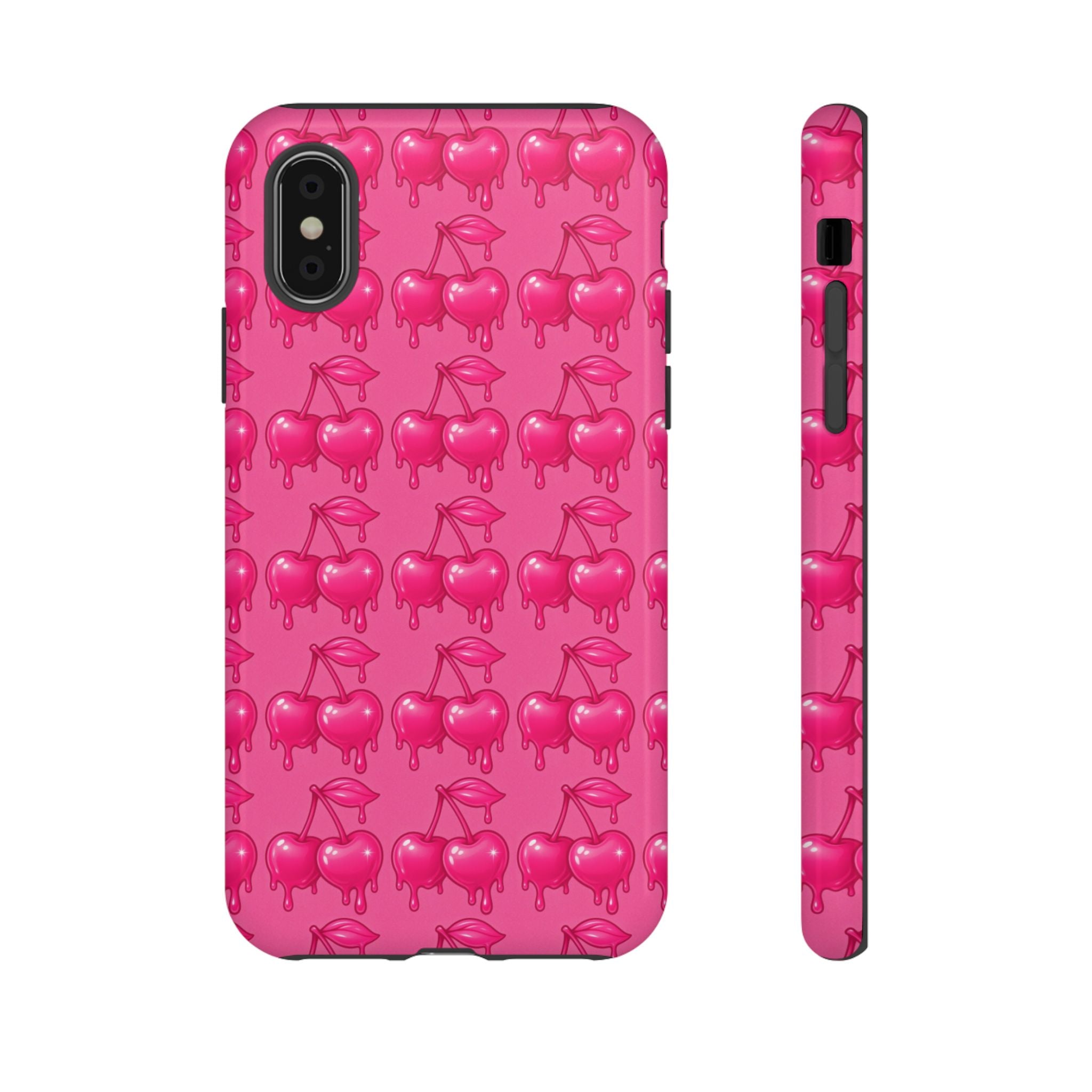 Pink Dripping Cherry Tough Phone Case