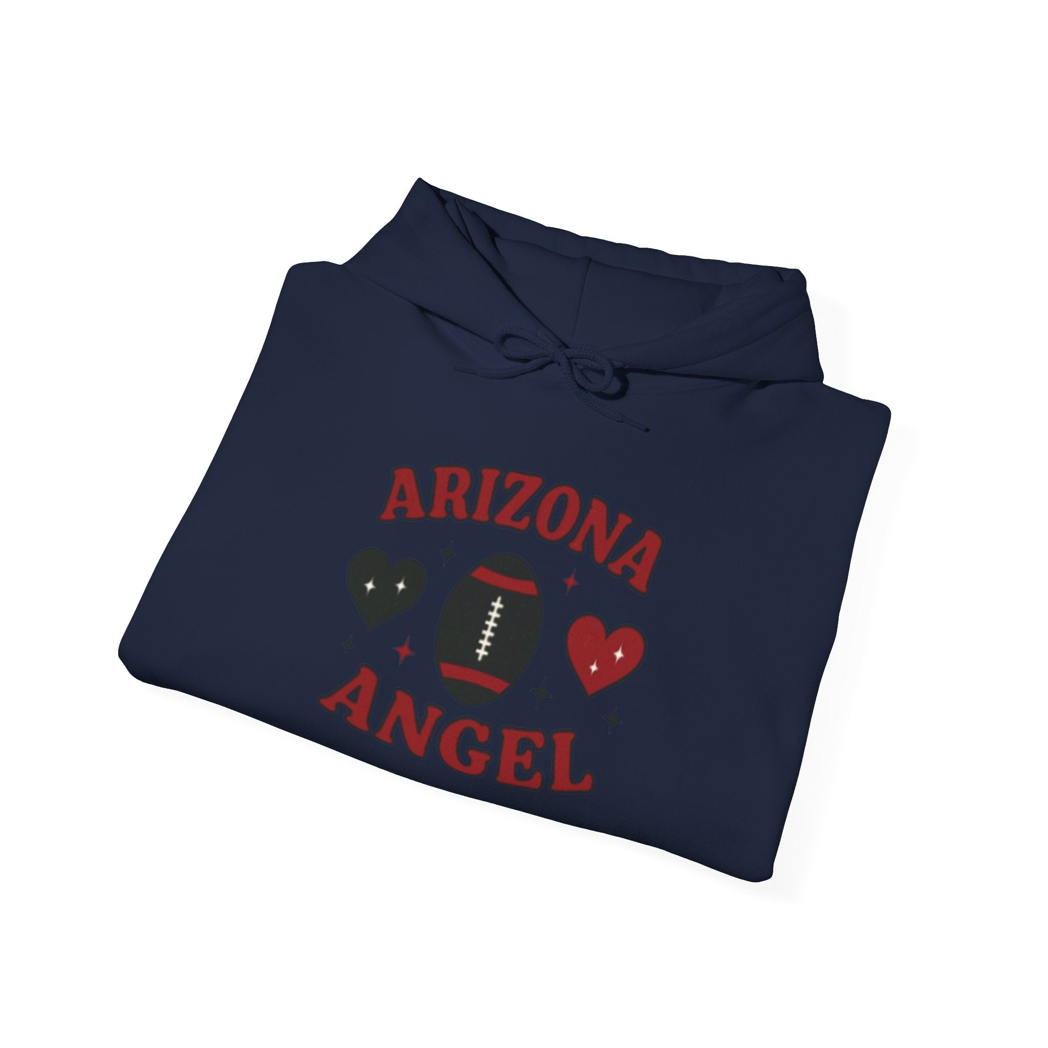 Arizona Angel Hoodie – Football Heart Graphic Pullover