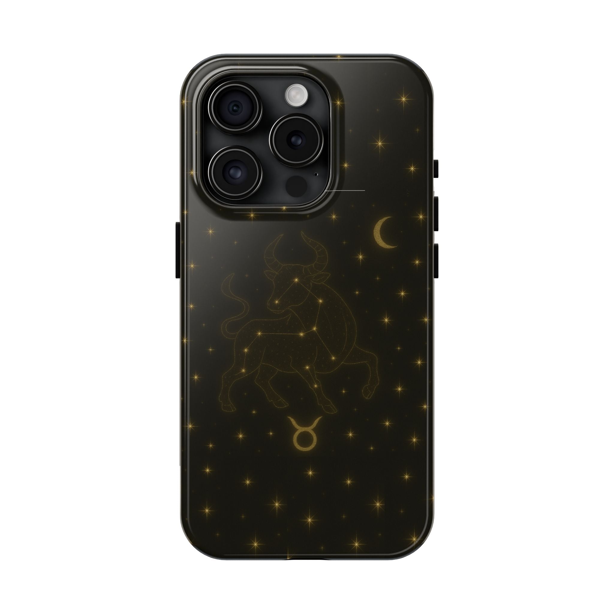 Taurus Constellation Tough Phone Case — Gold Zodiac Bull Phone Case