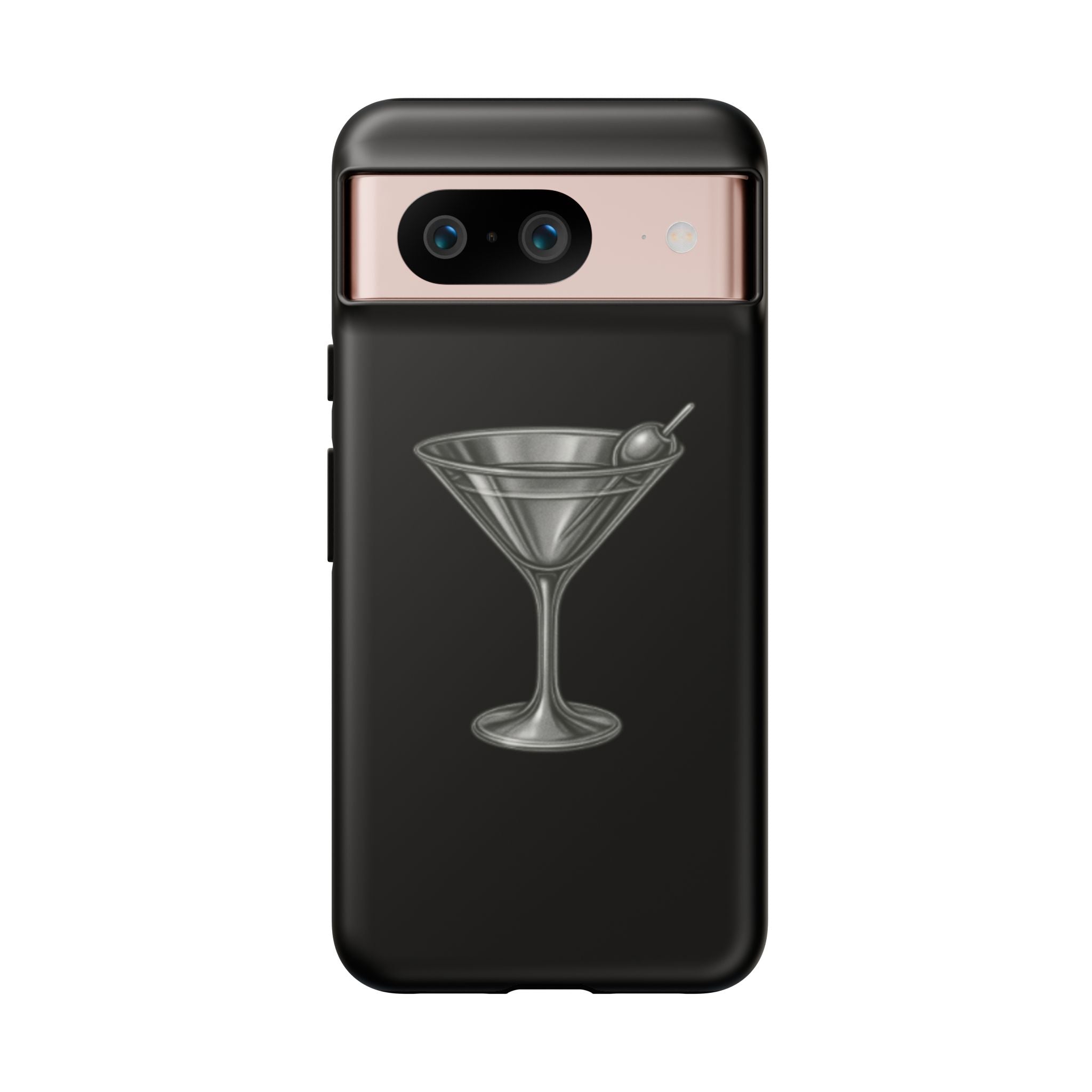 Silver Martini Tough Case Black