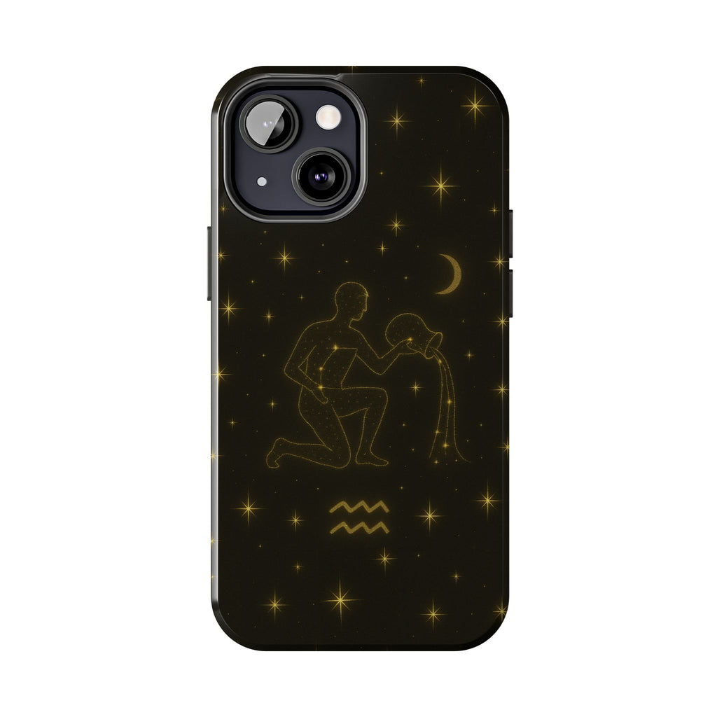 Aquarius Constellation Tough Phone Case — Zodiac Water-Bearer Astrology Design