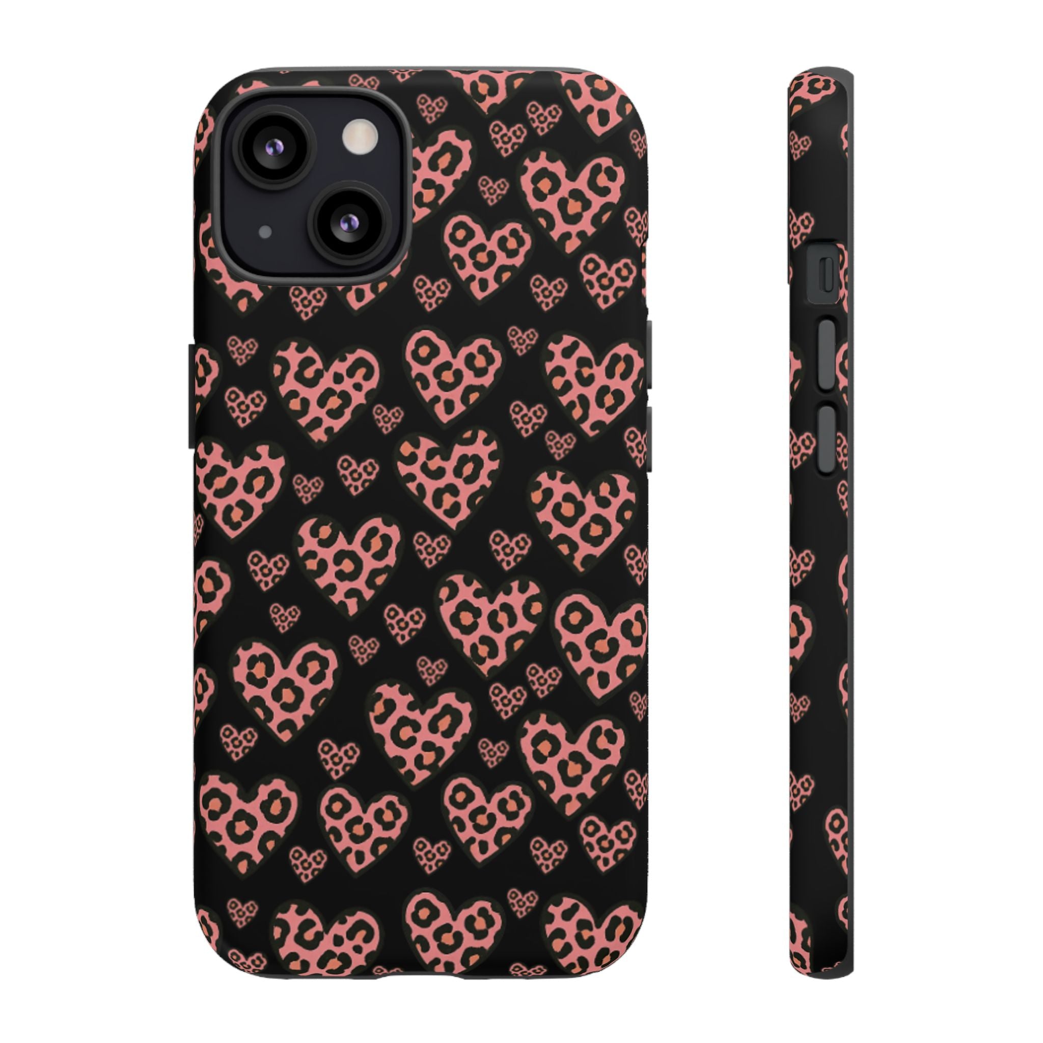 Leopard Heart Phone Case