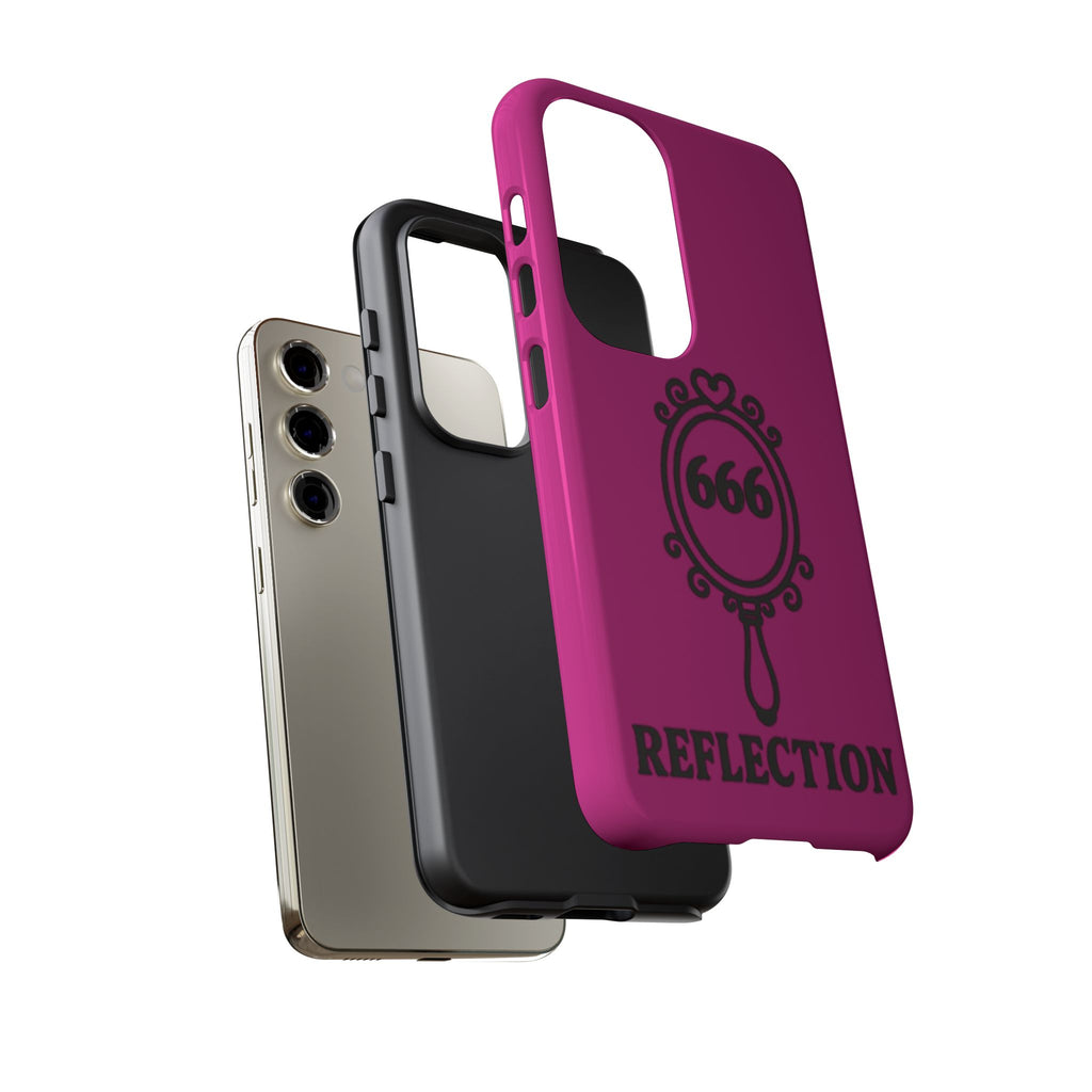 Black & Pink 666 Reflection Phone Case
