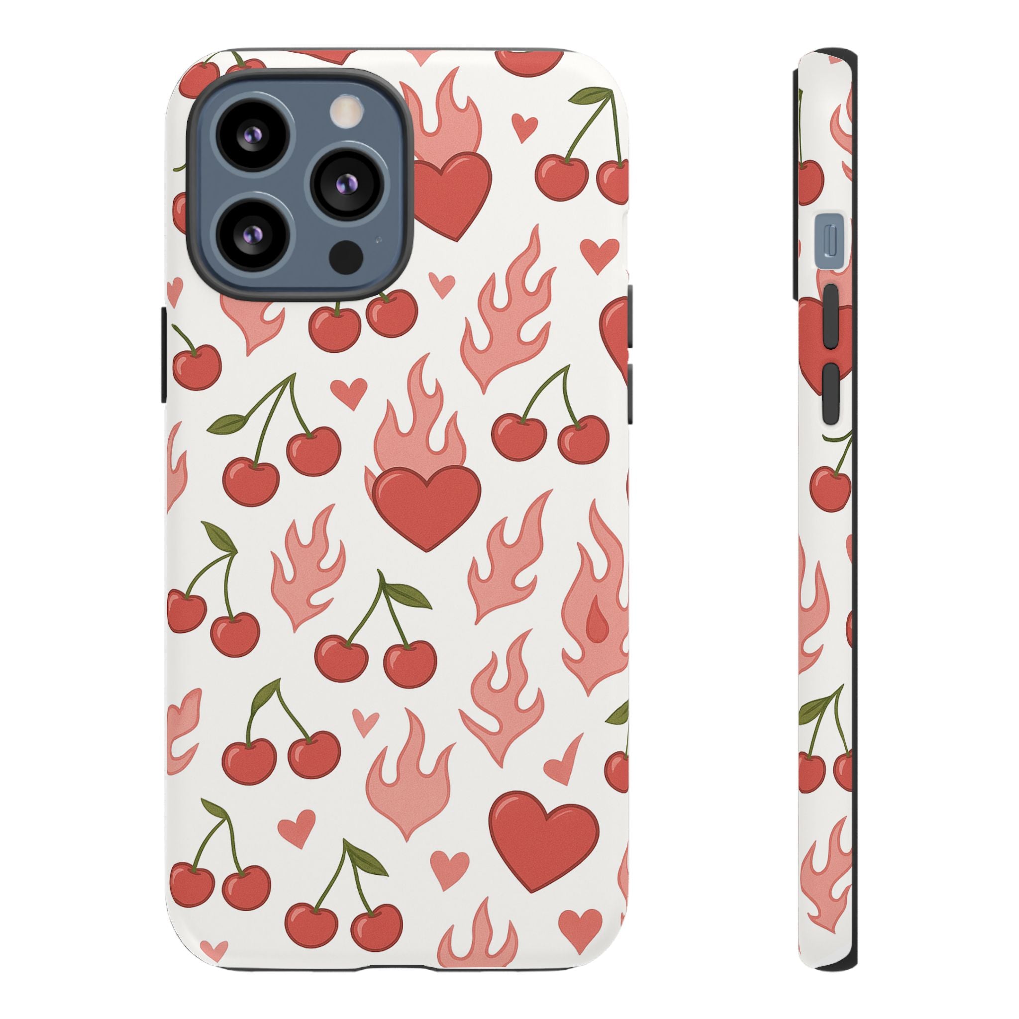 Pink Flaming Heart Phone Case