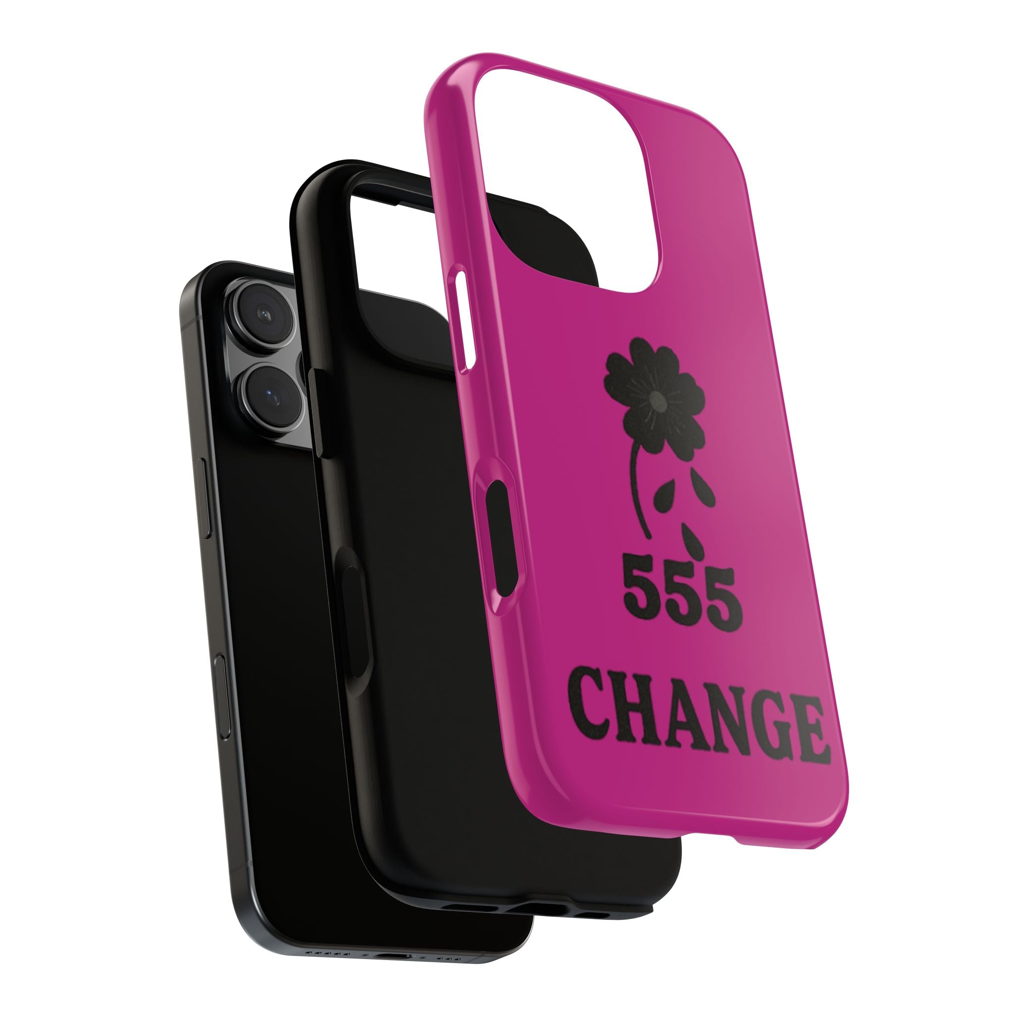 Black & Pink 555 Change Phone Case
