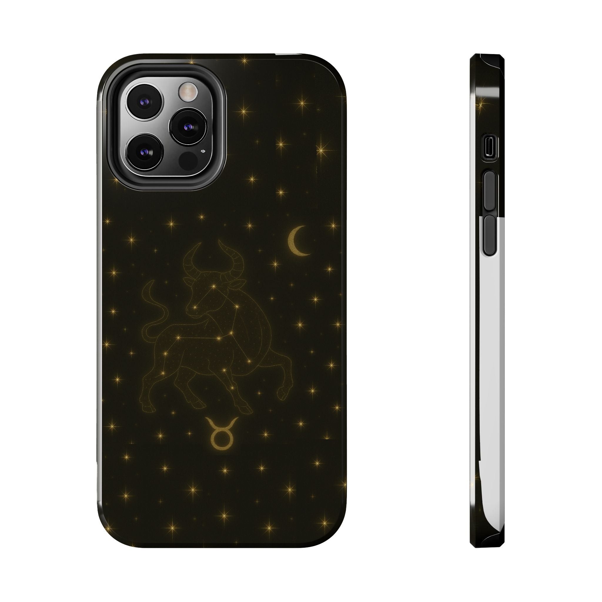 Taurus Constellation Tough Phone Case — Gold Zodiac Bull Phone Case