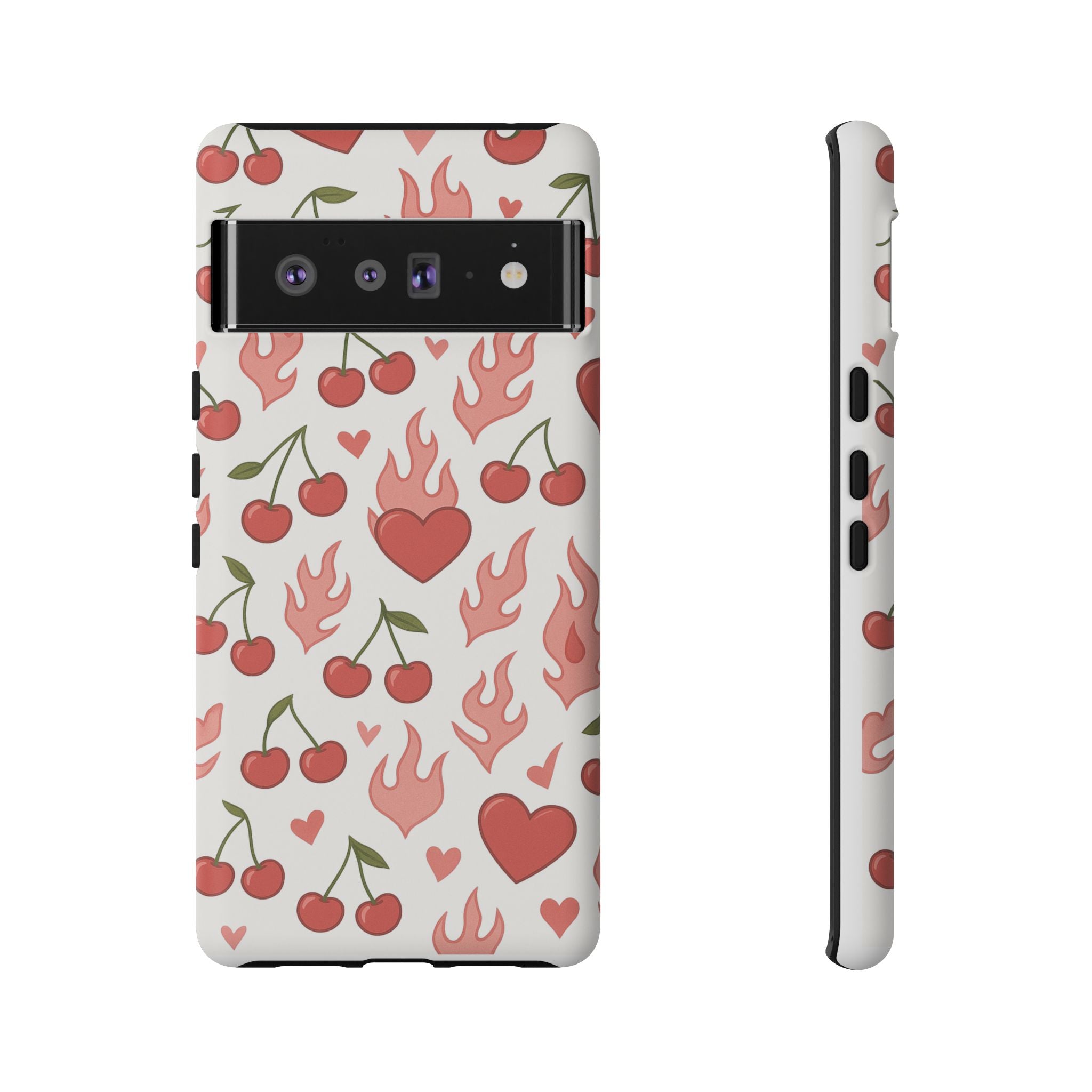 Pink Flaming Heart Phone Case