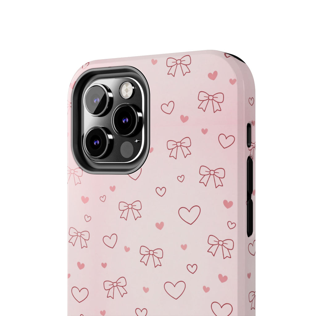 Pink Hearts & Bows Phone Case
