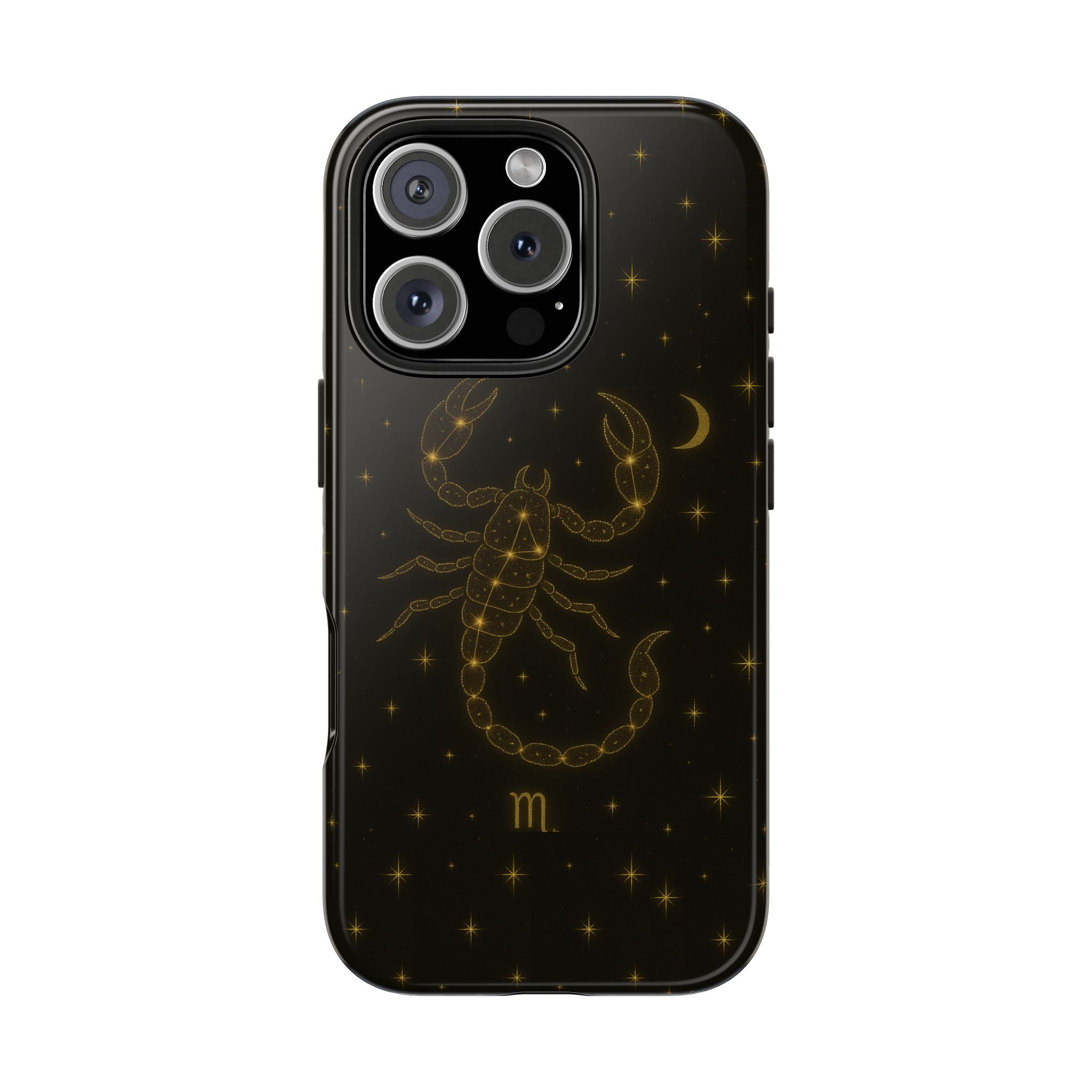 Scorpio Constellation Tough Phone Case — Black & Gold Zodiac Protection