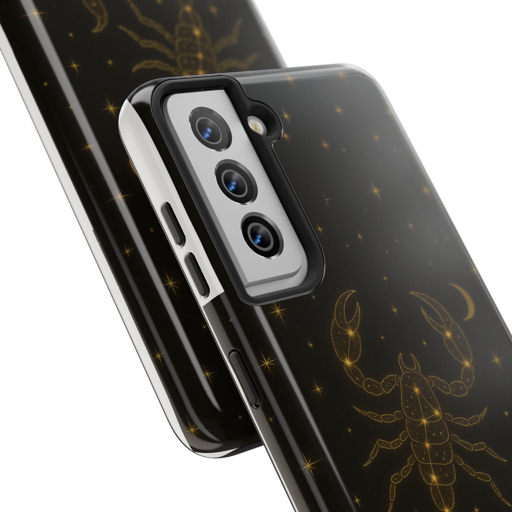 Scorpio Constellation Tough Phone Case — Black & Gold Zodiac Protection