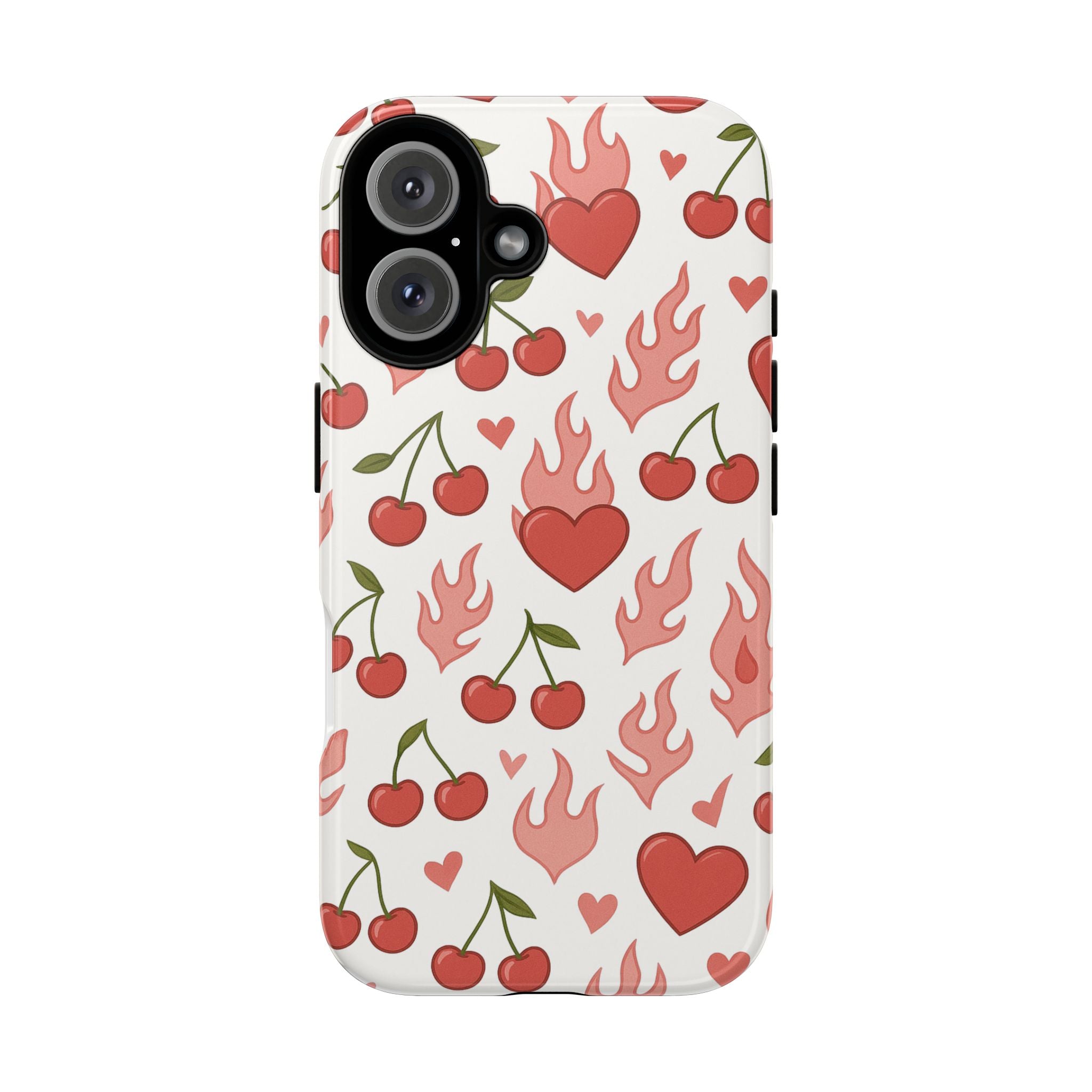 Pink Flaming Heart Phone Case