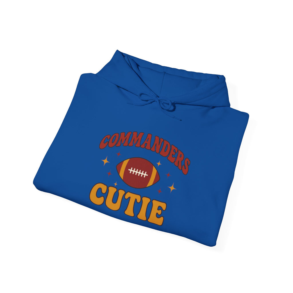 Hoodie — "Commanders Cutie" Football Graphic Pullover