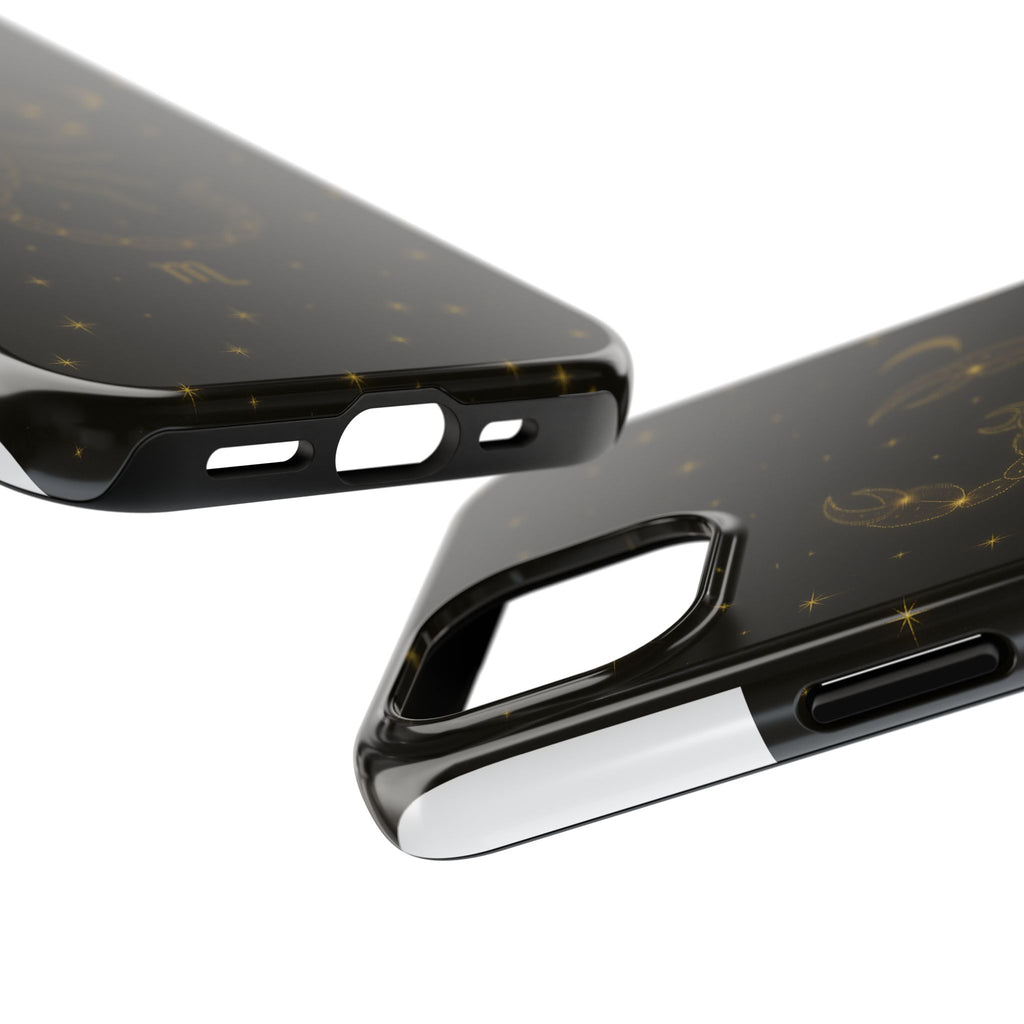 Scorpio Constellation Tough Phone Case — Black & Gold Zodiac Protection