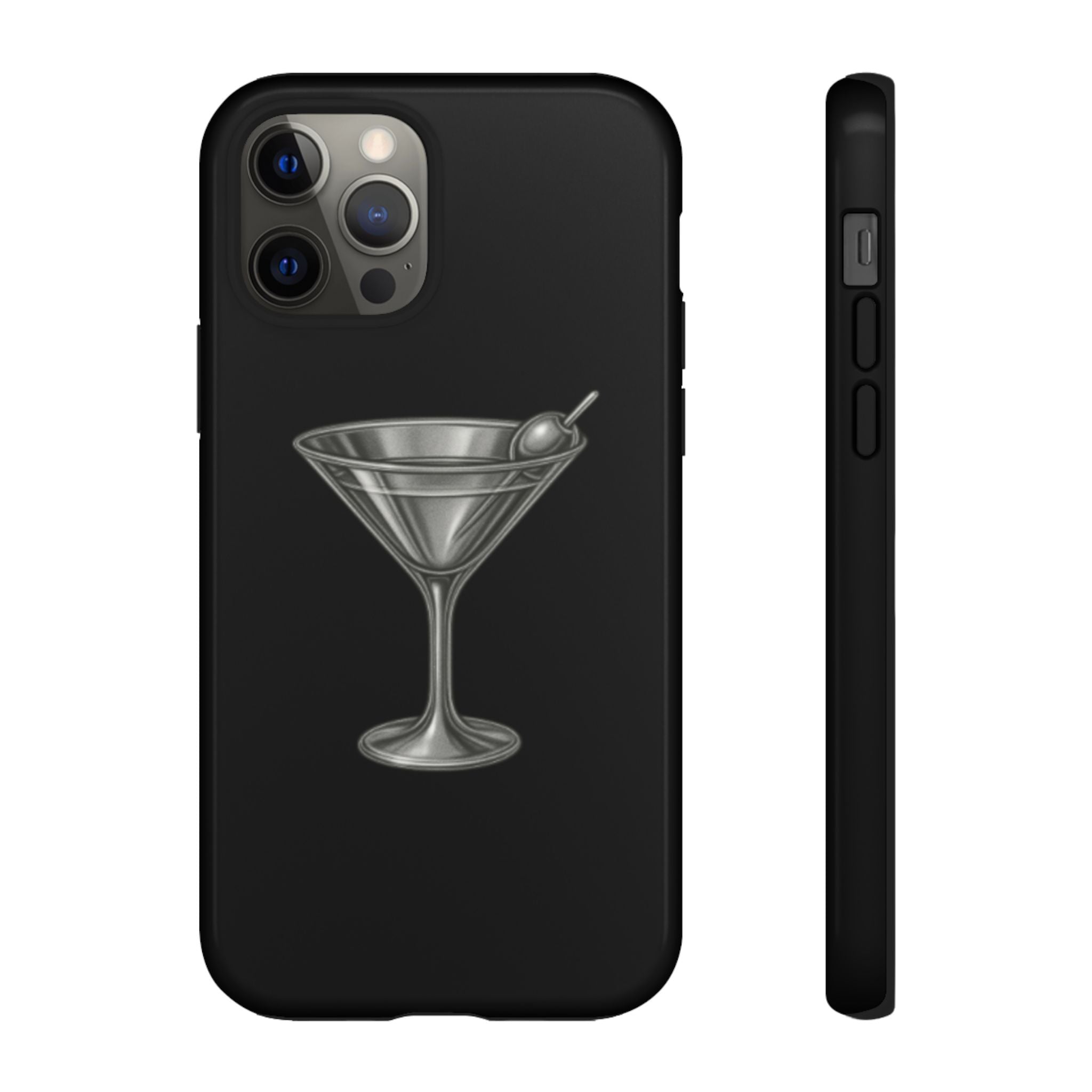 Silver Martini Tough Case Black
