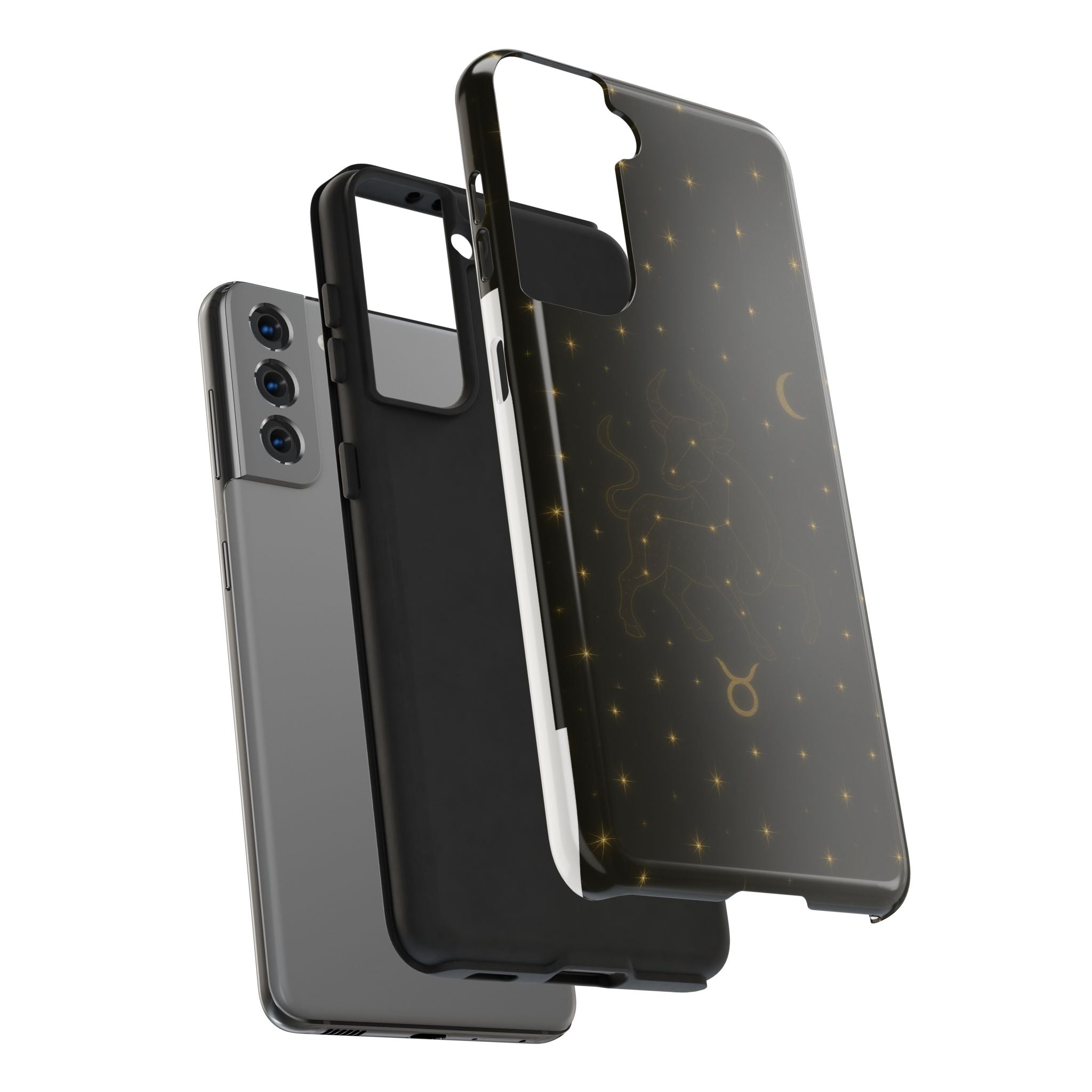 Taurus Constellation Tough Phone Case — Gold Zodiac Bull Phone Case