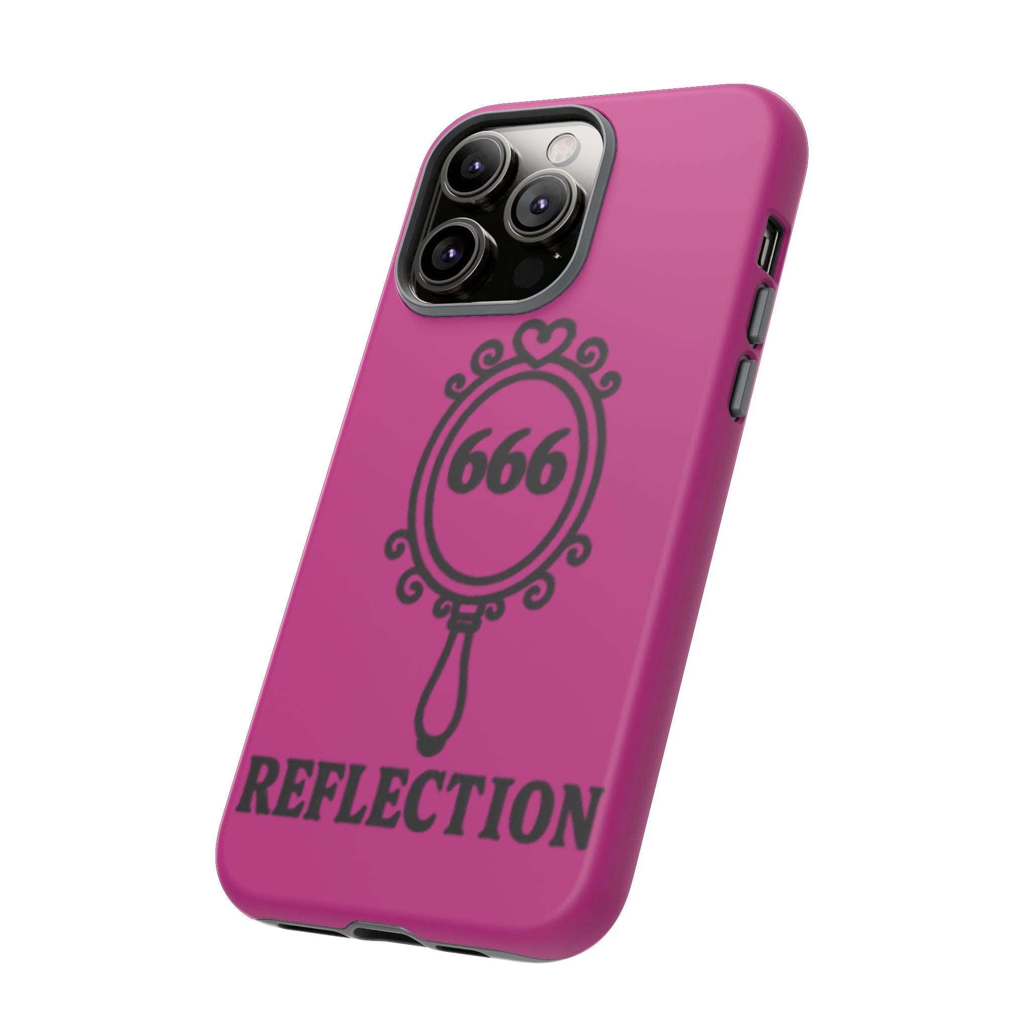 Black & Pink 666 Reflection Phone Case