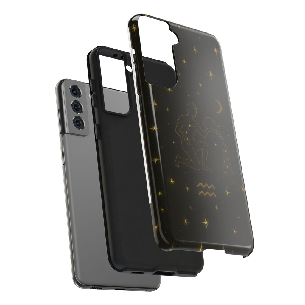 Aquarius Constellation Tough Phone Case — Zodiac Water-Bearer Astrology Design