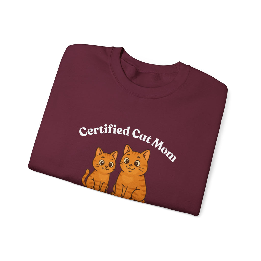 Custom Pet Sweatshirt — "Certified Cat Mom"