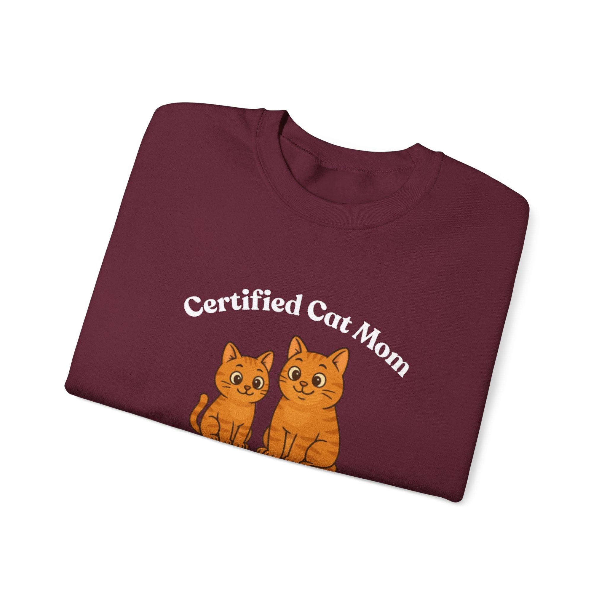 Custom Pet Sweatshirt — "Certified Cat Mom"