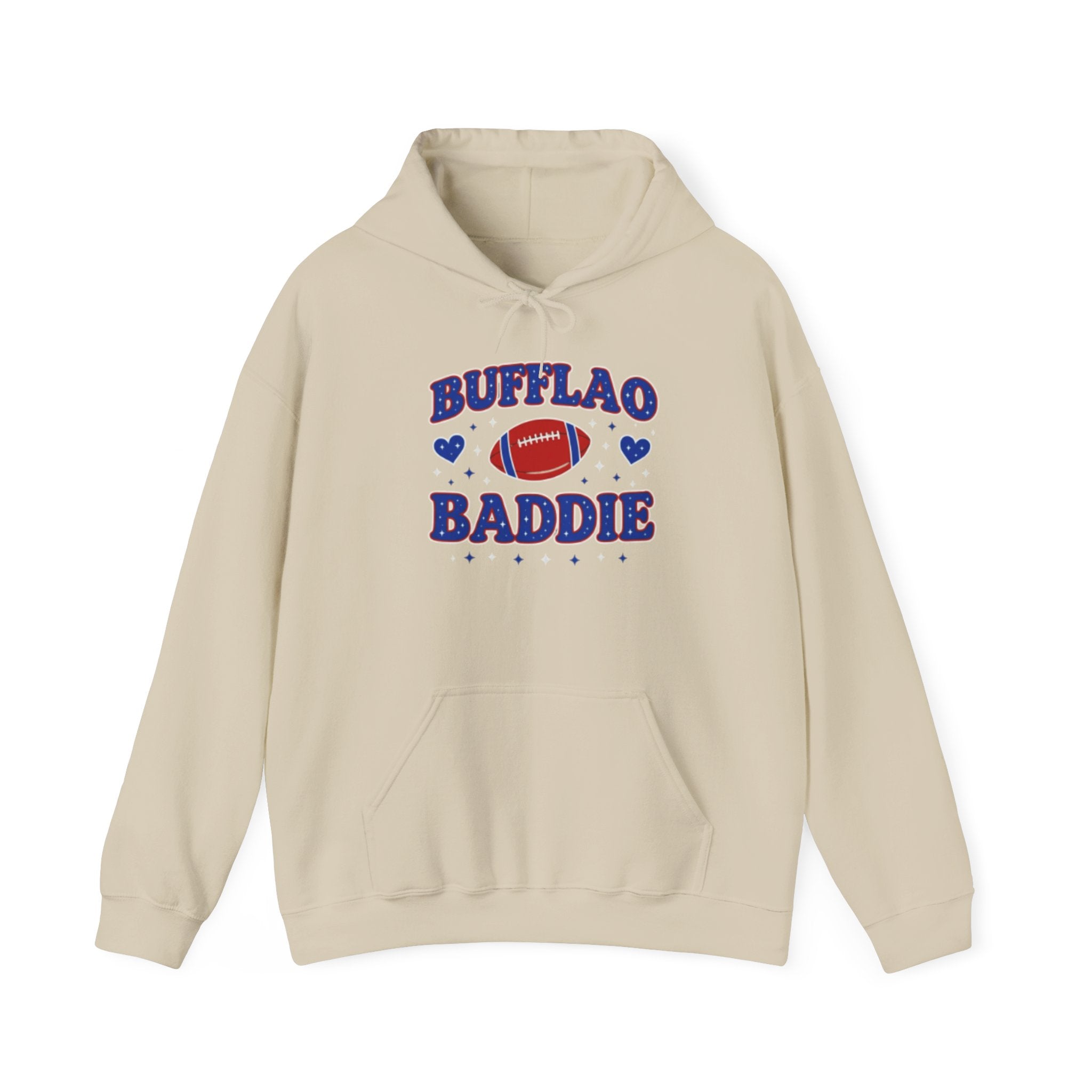 Bufflao Baddie Football Hoodie — Funny Buffalo Football Fan Pullover