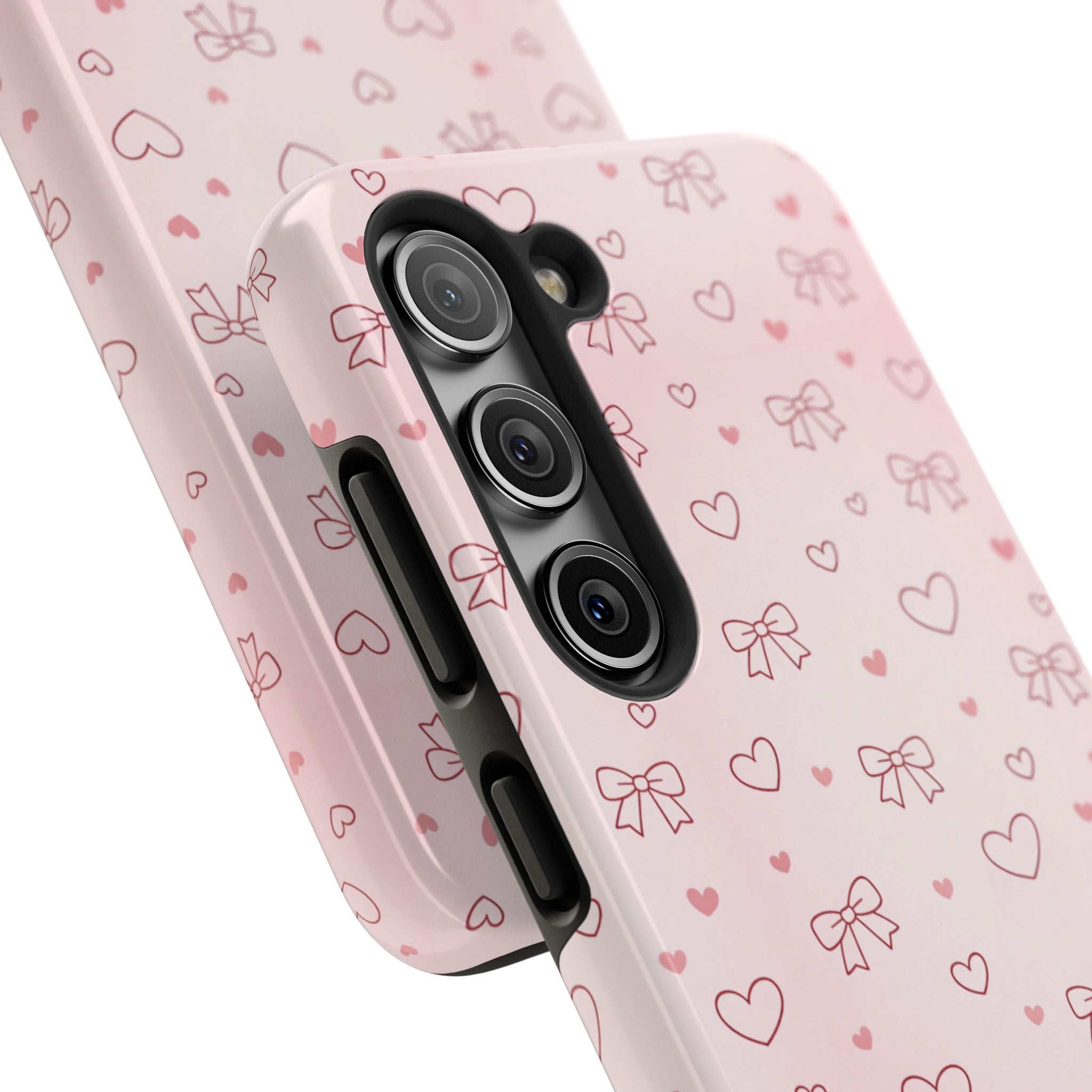 Pink Hearts & Bows Phone Case