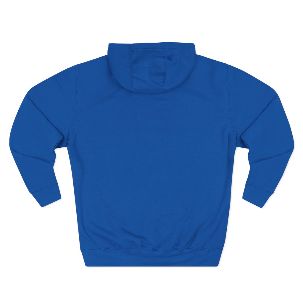 Hot & Cold Blue Flame Hoodie — Graphic Fleece Pullover
