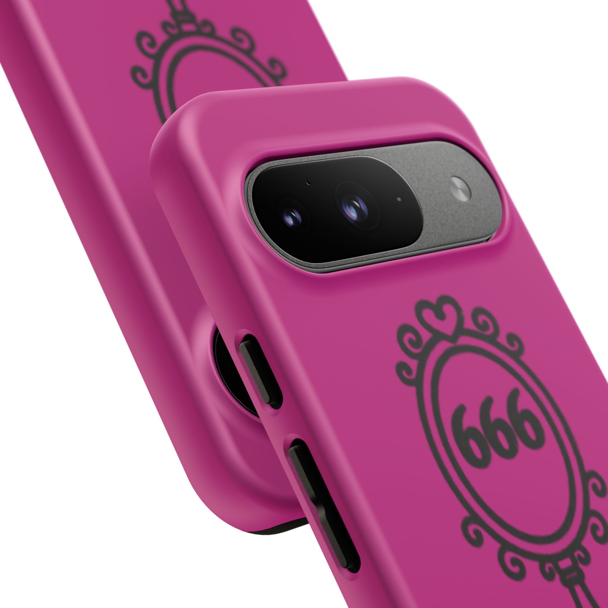 Black & Pink 666 Reflection Phone Case