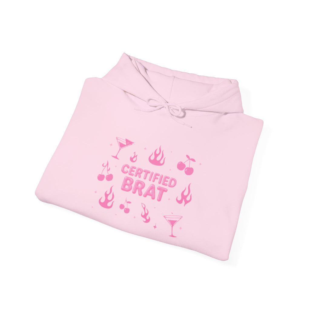 Certified Brat Pink Graphic Hoodie