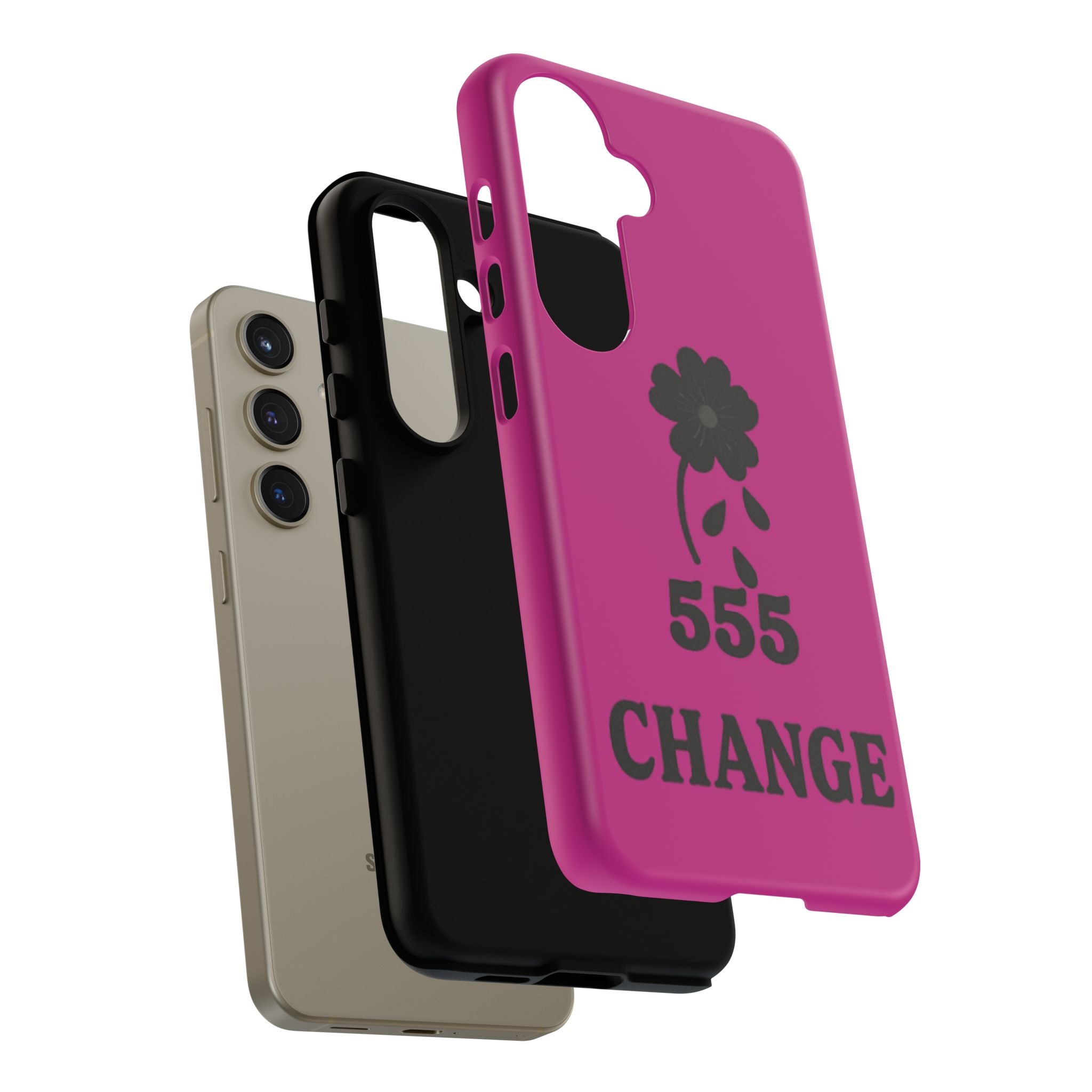 Black & Pink 555 Change Phone Case