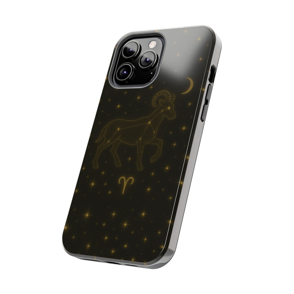 Aries Constellation Tough Phone Case — Zodiac Ram Star Map Design