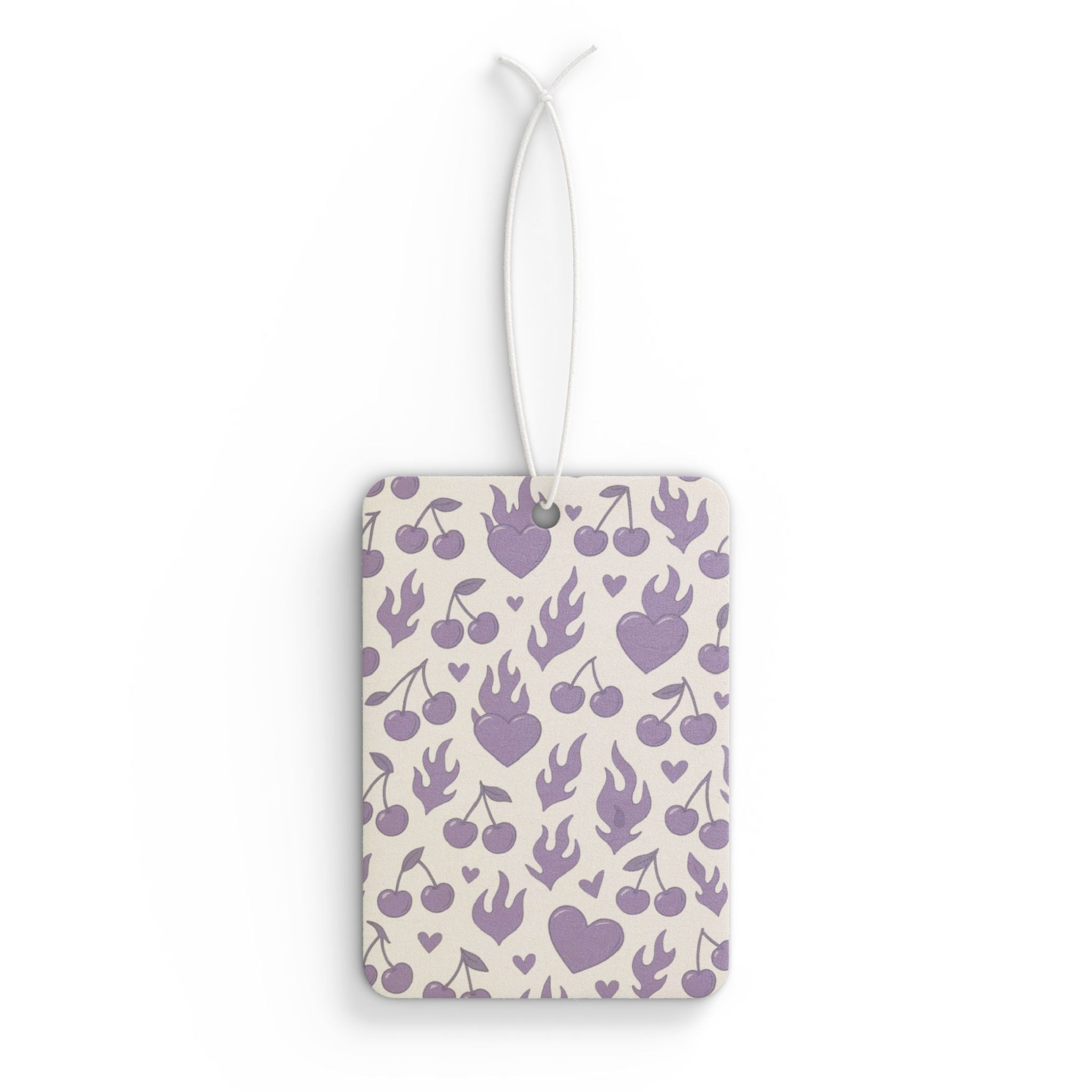 Purple Flaming Heart Air Freshener