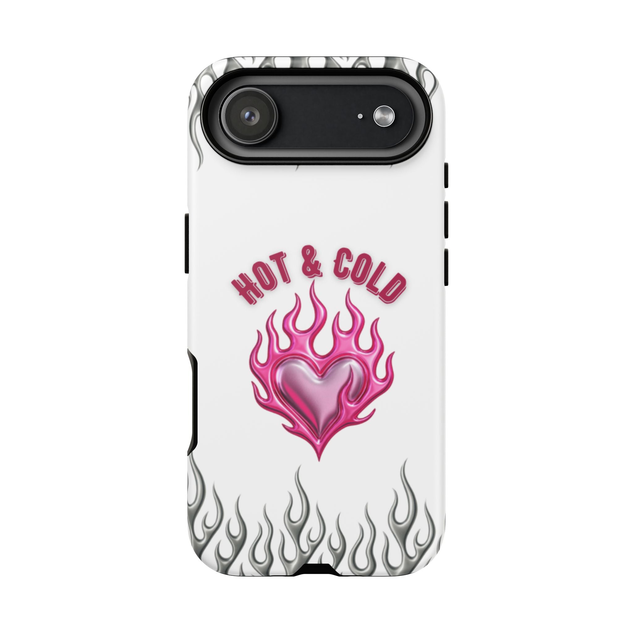Hot & Cold Pink Flame Tough Phone Case