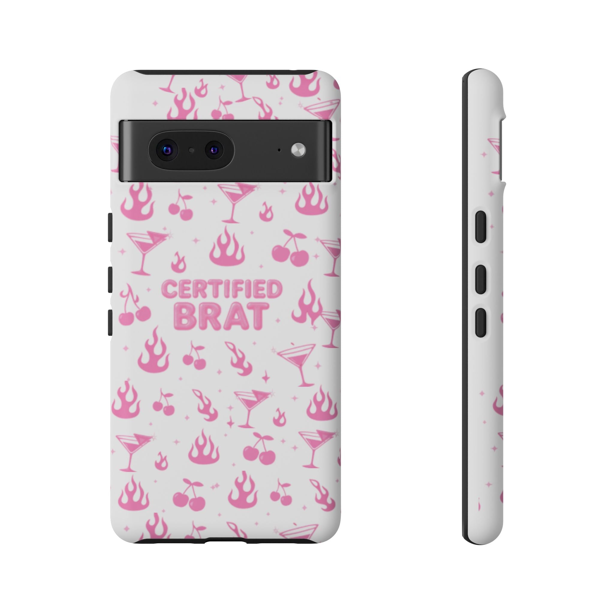Certified Brat Pink Pattern Phone Case
