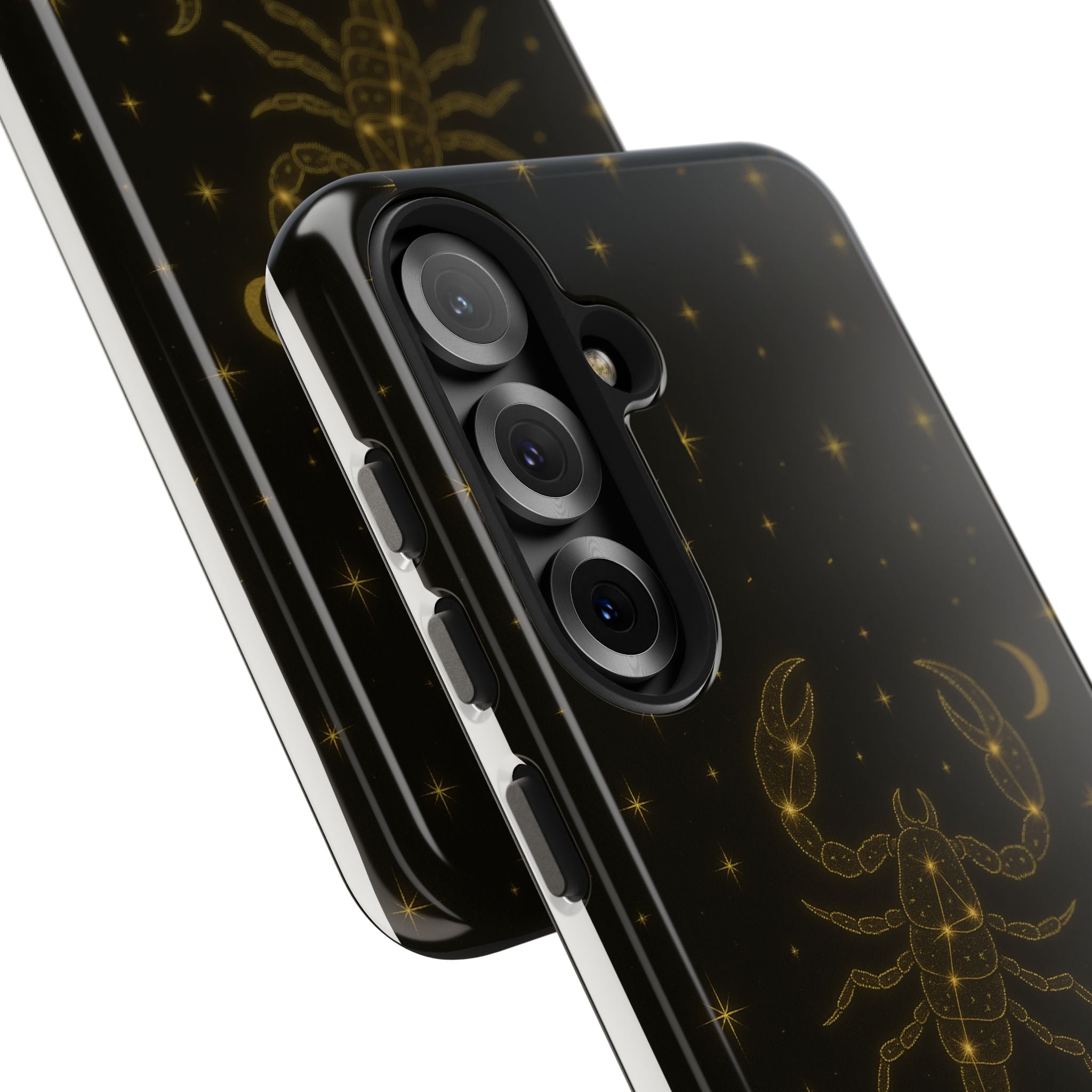 Scorpio Constellation Tough Phone Case — Black & Gold Zodiac Protection
