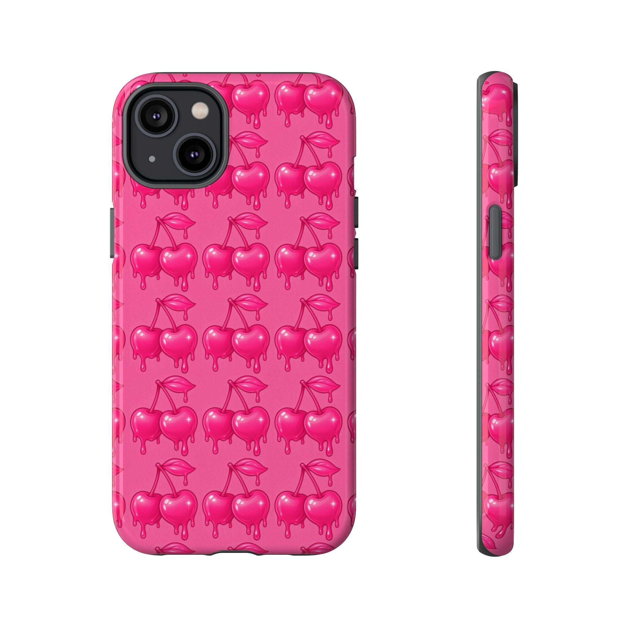 Pink Dripping Cherry Tough Phone Case