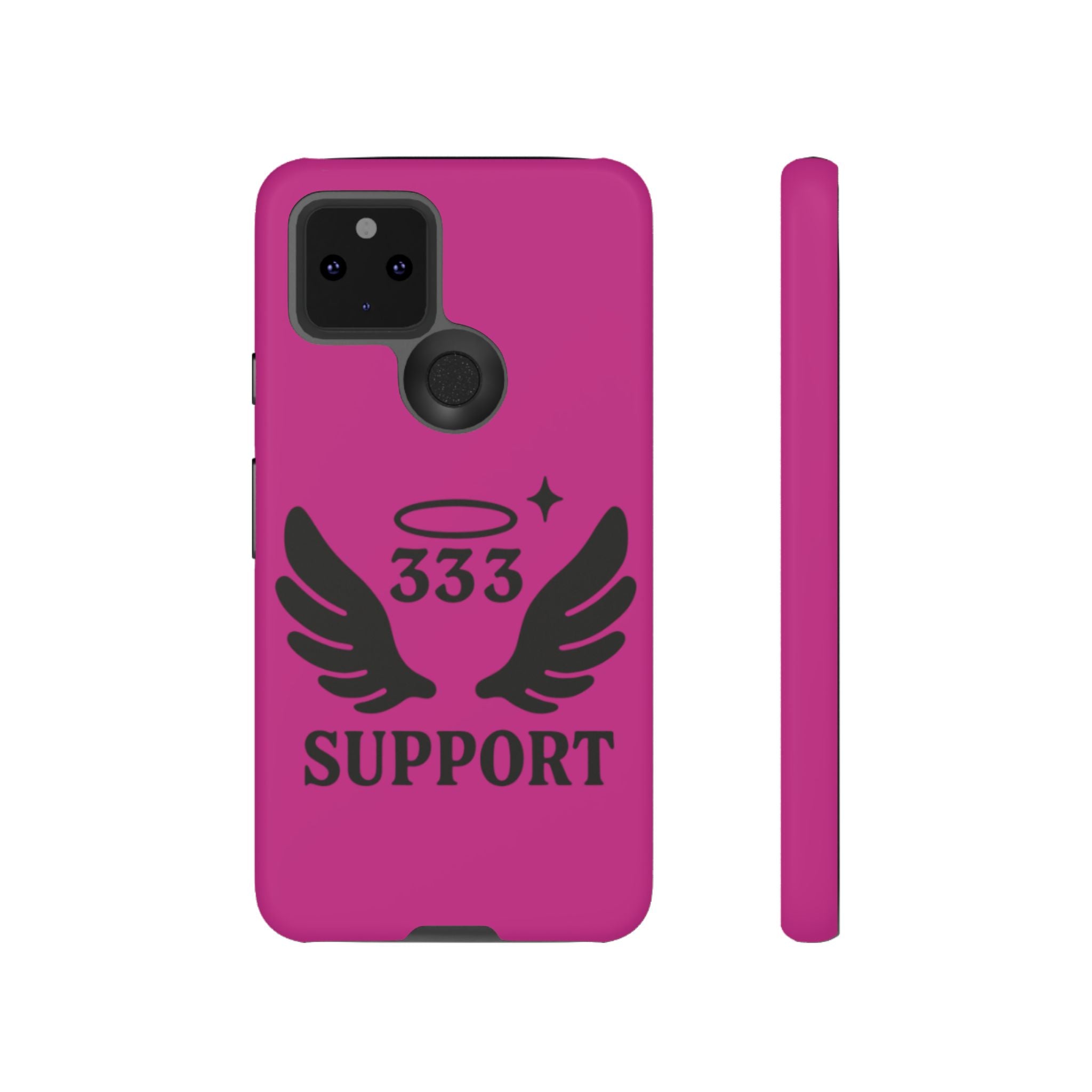 Black & Pink 333 Support Phone Case