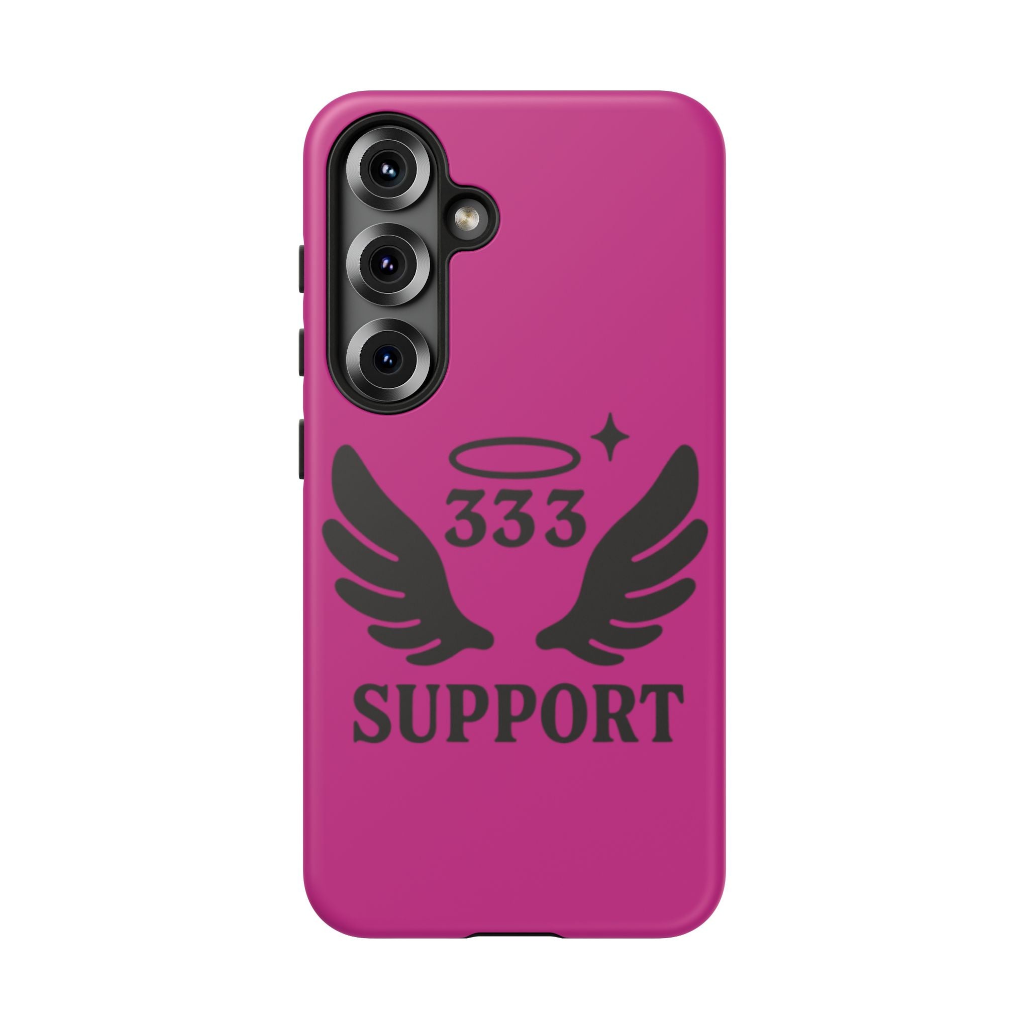 Black & Pink 333 Support Phone Case
