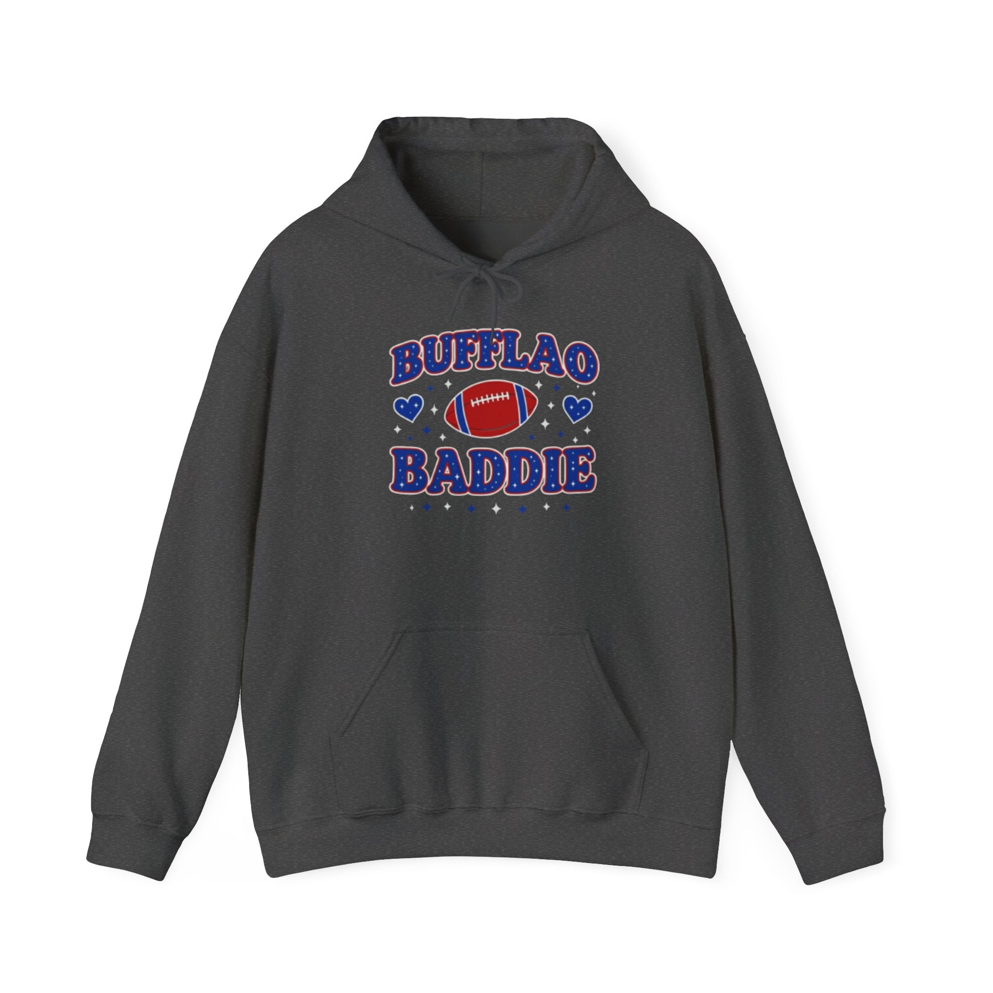 Bufflao Baddie Football Hoodie — Funny Buffalo Football Fan Pullover