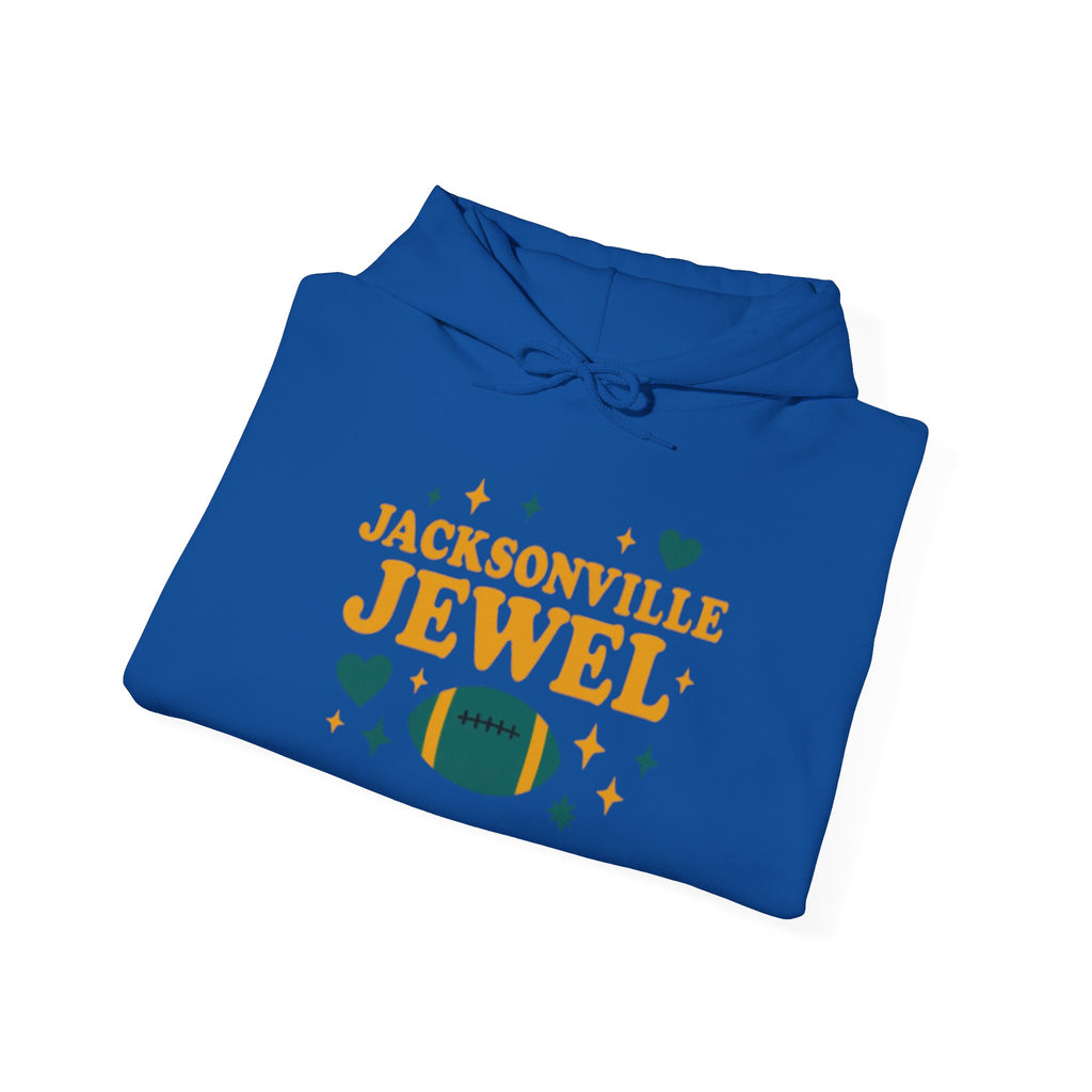 Jacksonville Jewel Football Hoodie — Retro Sparkle Fan Sweatshirt