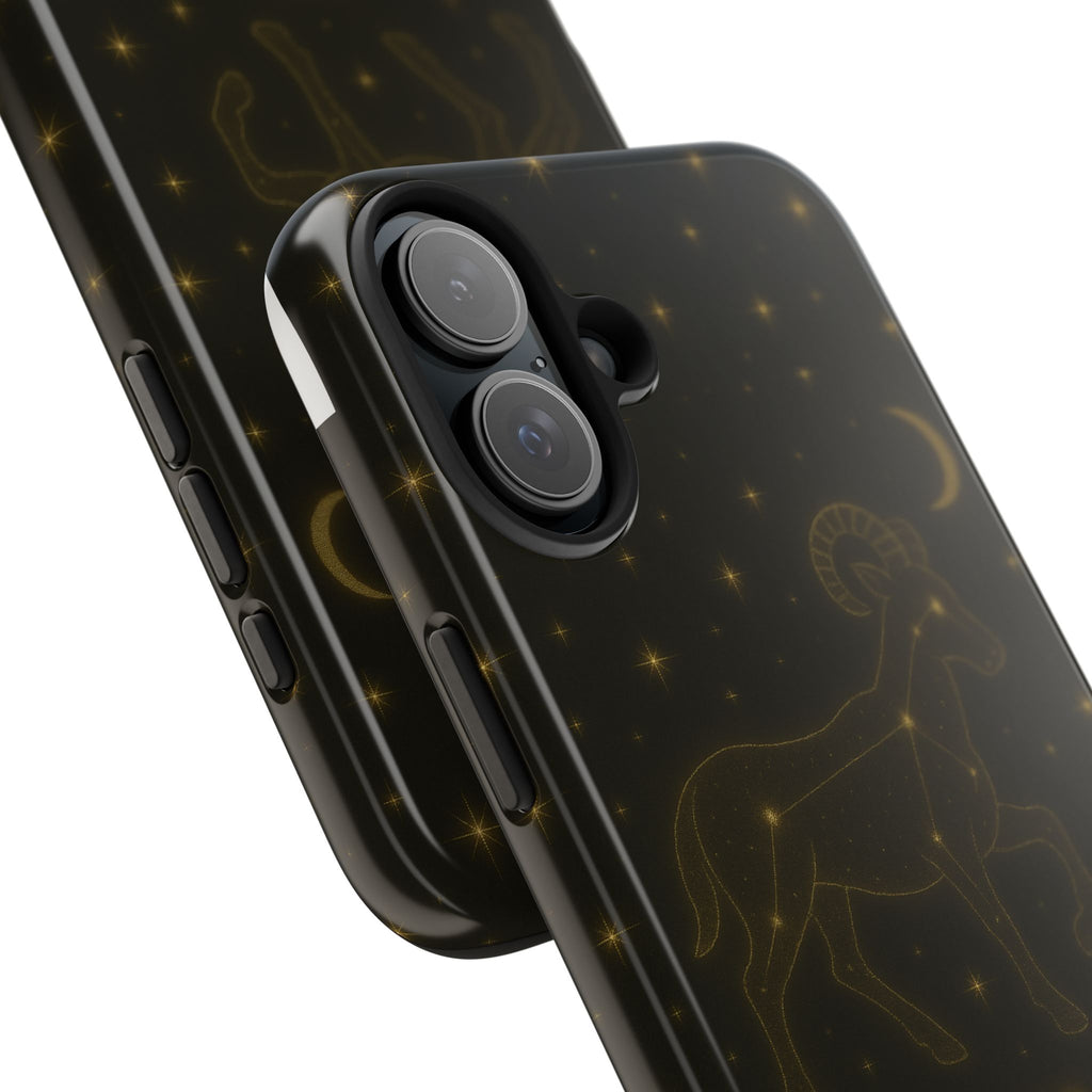 Aries Constellation Tough Phone Case — Zodiac Ram Star Map Design